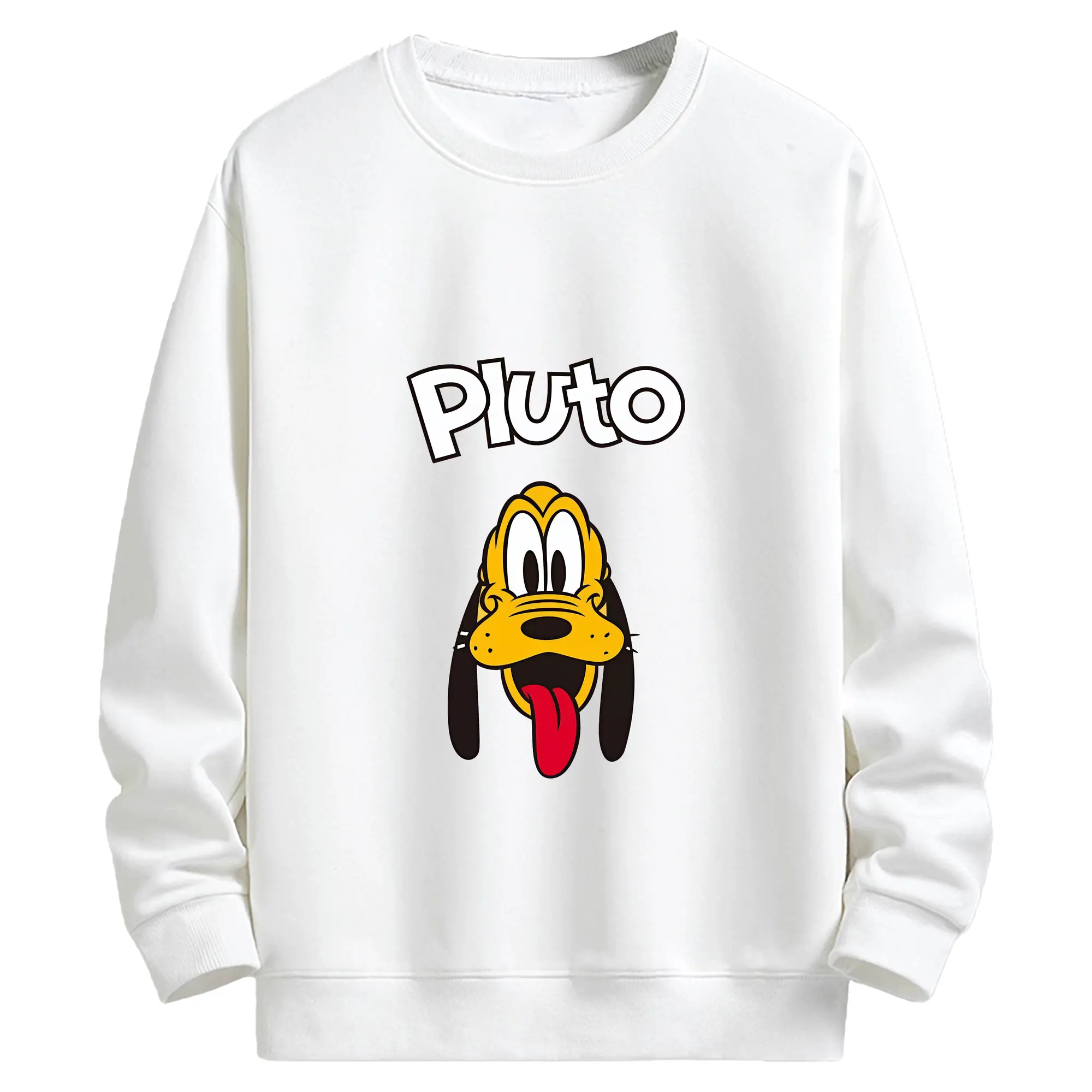 ミッキーマウス（Mickey Mouse） グッズ プルート（Pluto） - キッズ クルーネックスウェットシャツ ・ フロントプリント ・ 綿80％ ポリエステル20％ ・ 快適 通学 スポーツ 日常使い お散歩用