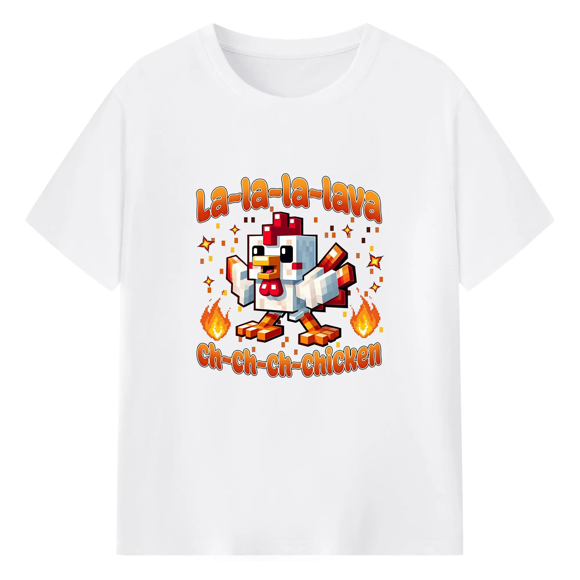 マイクラ グッズ  マイクラ - 綿100％ 半袖Tシャツ ・ フロントプリント ・ 快適 通気性 ・ 日常使い 散歩 スポーツ用