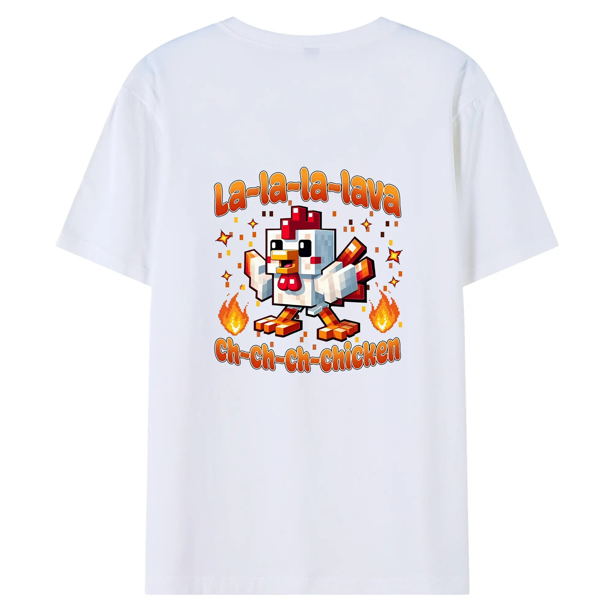 マイクラ グッズ  マイクラ - 綿100％ 半袖Tシャツ ・ バックプリント ・ 快適 通気性 ・ 日常使い 散歩 スポーツ用