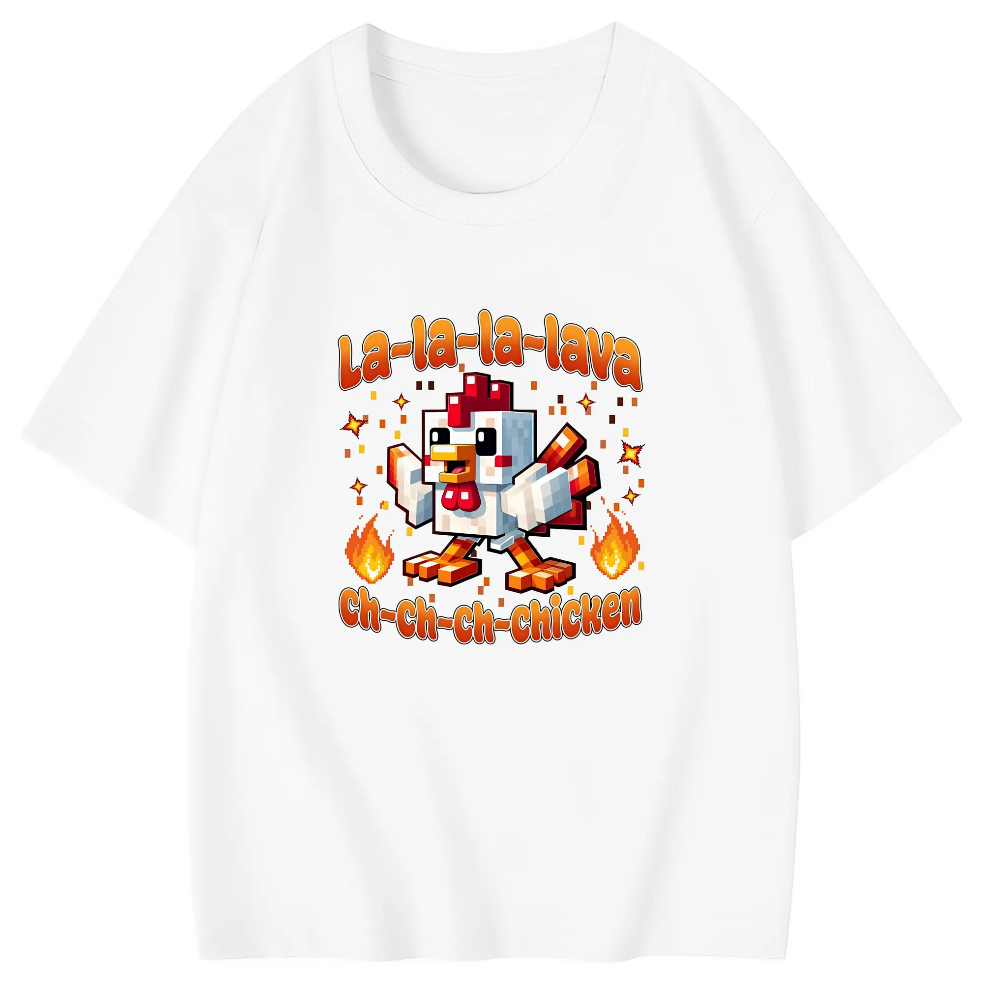 マイクラ グッズ  マイクラ - 綿100％ キッズTシャツ ・ フロントプリント ・ 快適 通気性 ・ スポーツ カジュアル 散歩用