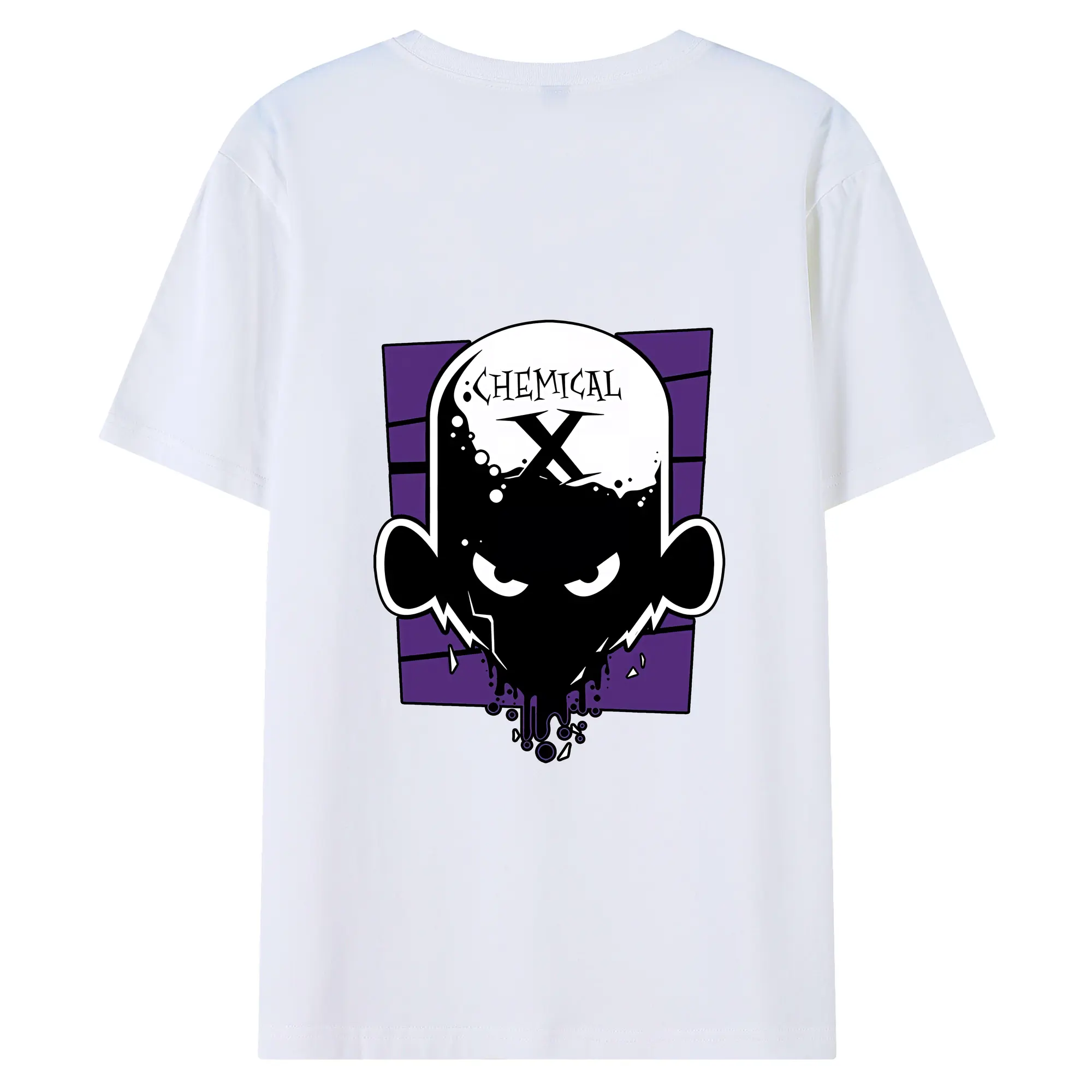 パワパフガールズ グッズ モジョ・ジョジョ - 綿100％ 半袖Tシャツ ・ バックプリント ・ 快適 通気性 ・ 日常使い 散歩 スポーツ用