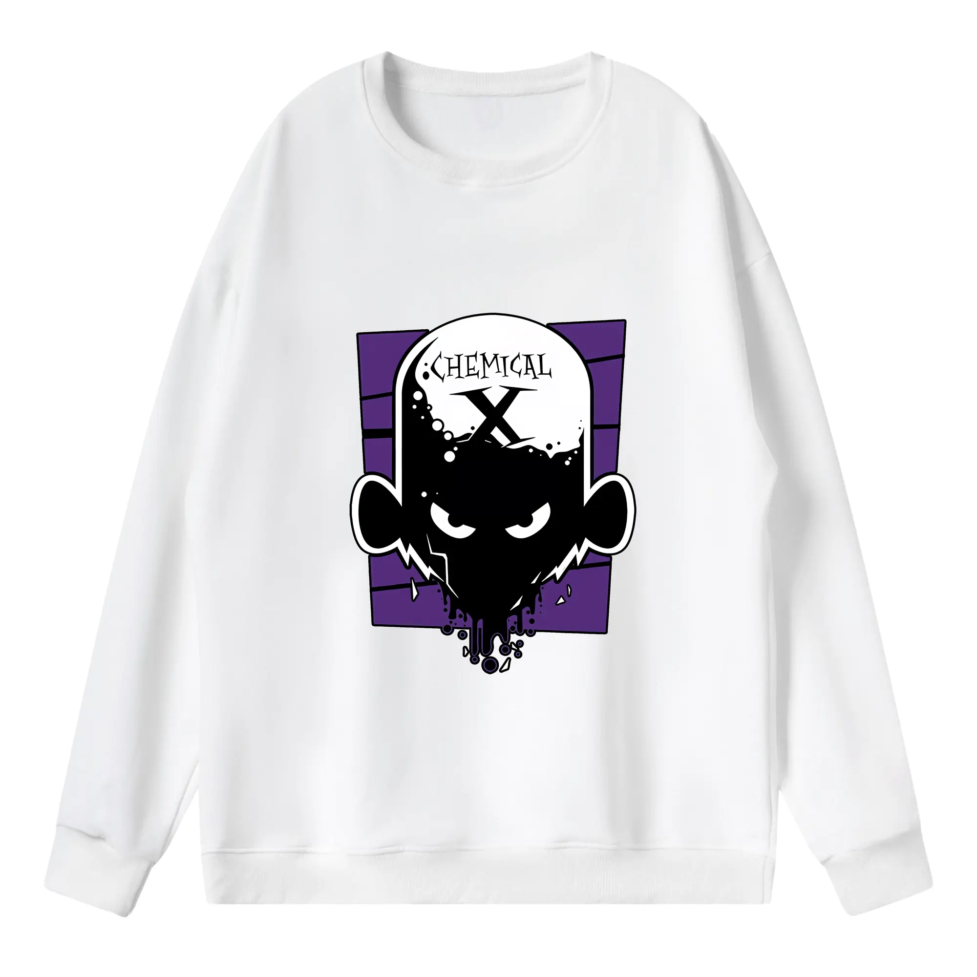 パワパフガールズ グッズ モジョ・ジョジョ - 薄手 クルーネック スウェット 裏毛260g · ポリエステル 春秋向け カジュアル 男女兼用 · トレーナー デイリー スポーツ 散歩に最適