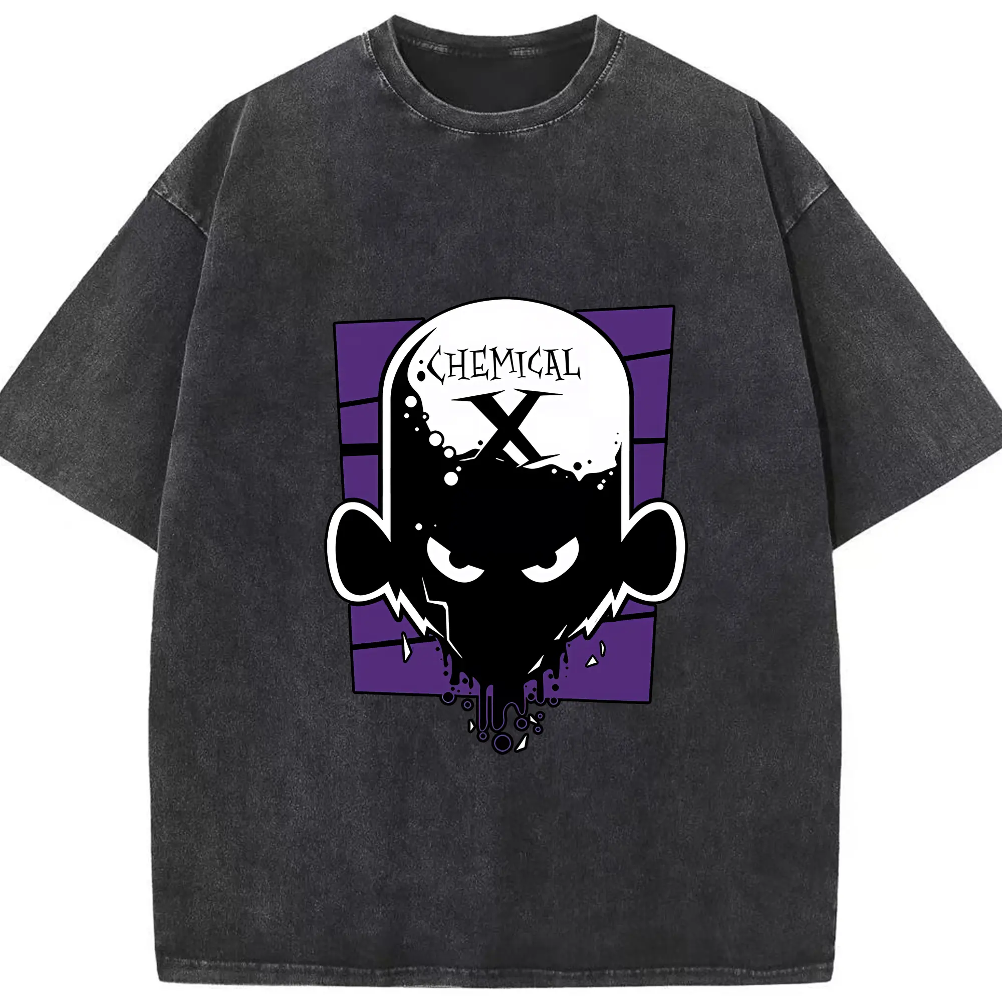 パワパフガールズ グッズ モジョ・ジョジョ - 綿100％ ヴィンテージ風 半袖Tシャツ ・ フロントプリント ・ 柔らか肌触り ・ 通気性 快適 ・ スポーツ カジュアル 外出用