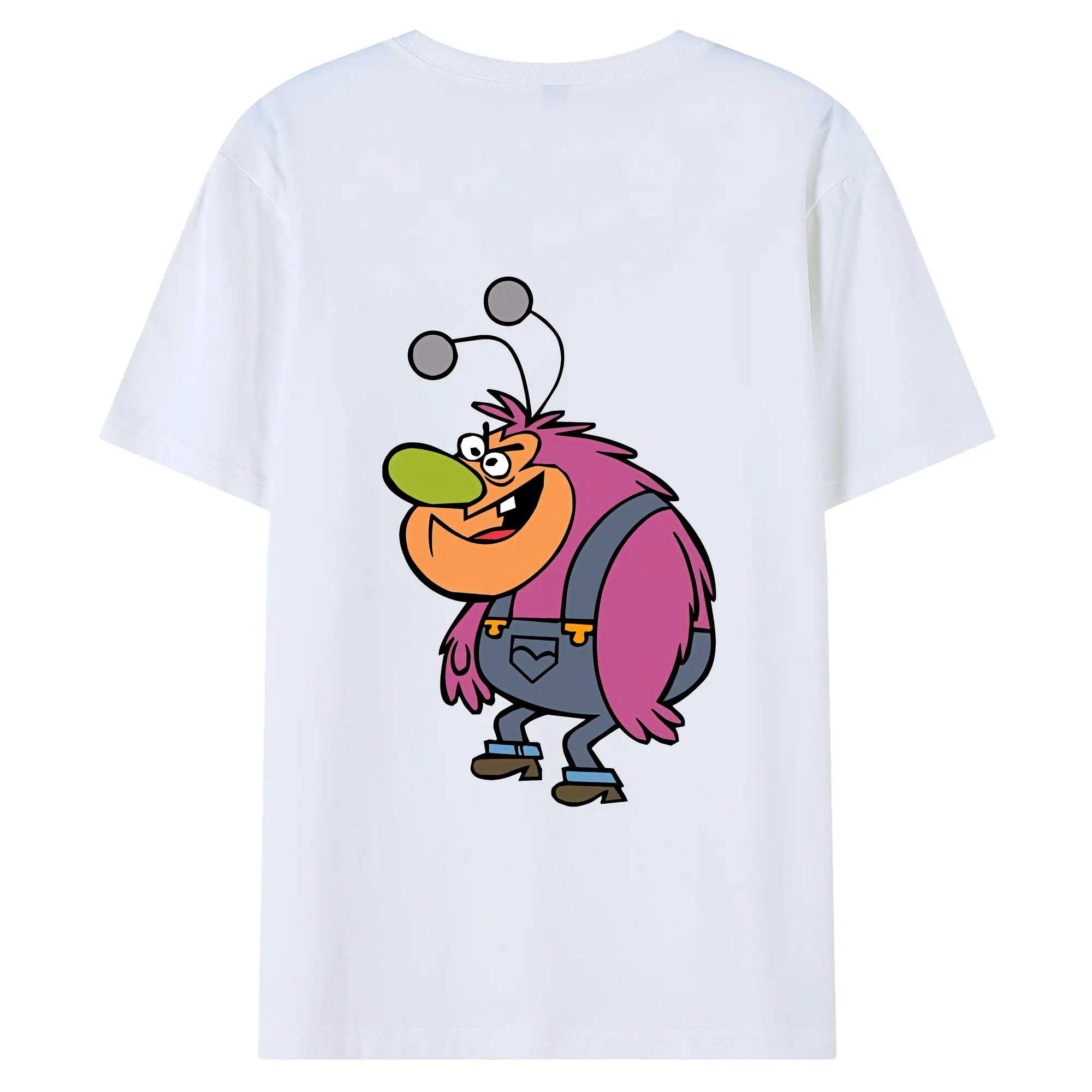 パワパフガールズ グッズ ファジー・ラムキンス - 綿100％ 半袖Tシャツ ・ バックプリント ・ 快適 通気性 ・ 日常使い 散歩 スポーツ用