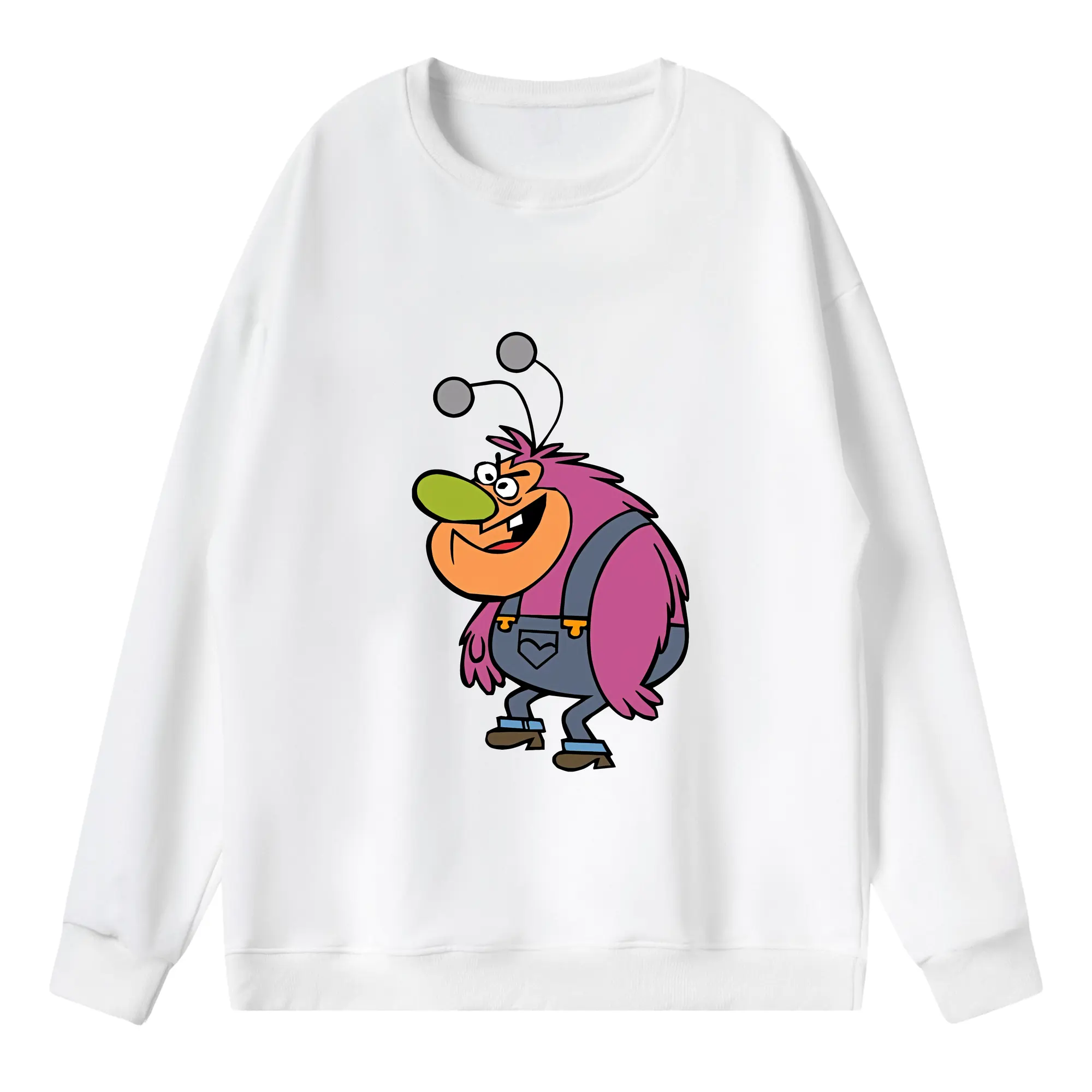 パワパフガールズ グッズ ファジー・ラムキンス - 薄手 クルーネック スウェット 裏毛260g · ポリエステル 春秋向け カジュアル 男女兼用 · トレーナー デイリー スポーツ 散歩に最適