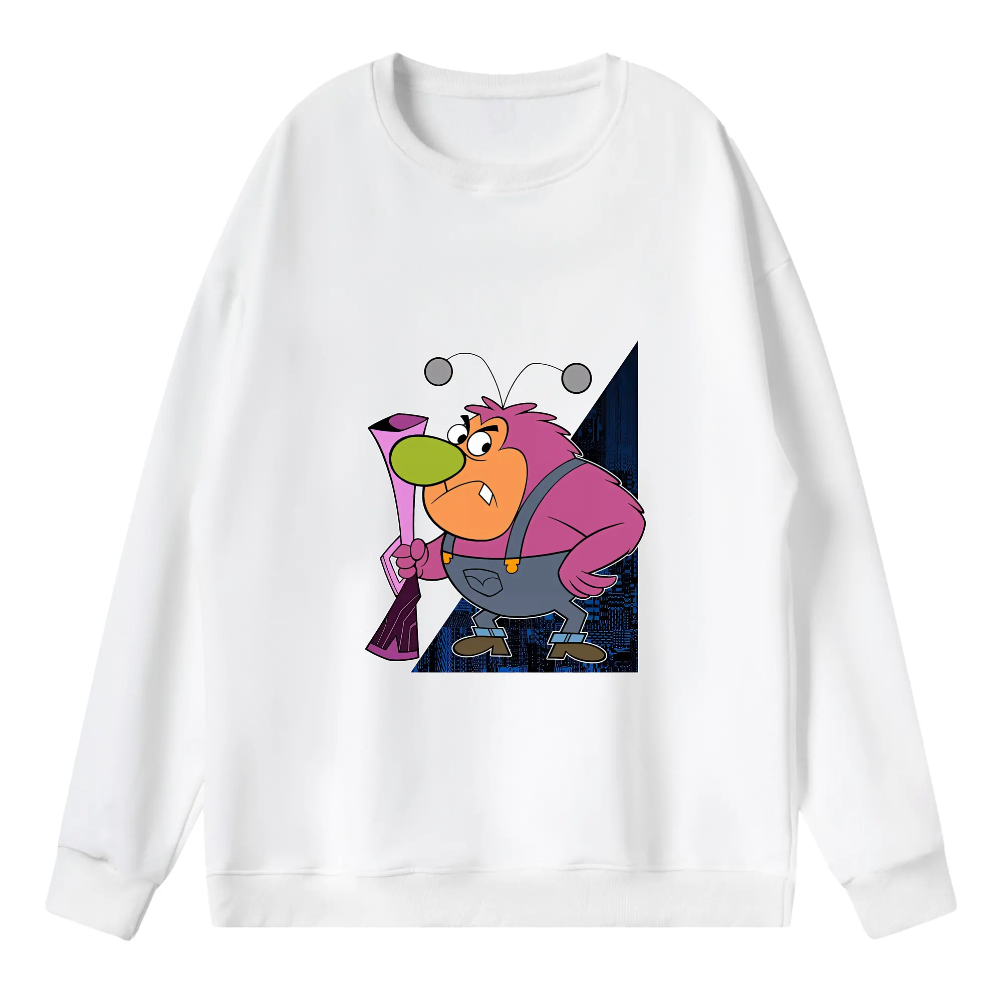 パワパフガールズ グッズ ファジー・ラムキンス - 薄手 クルーネック スウェット 裏毛260g · ポリエステル 春秋向け カジュアル 男女兼用 · トレーナー デイリー スポーツ 散歩に最適