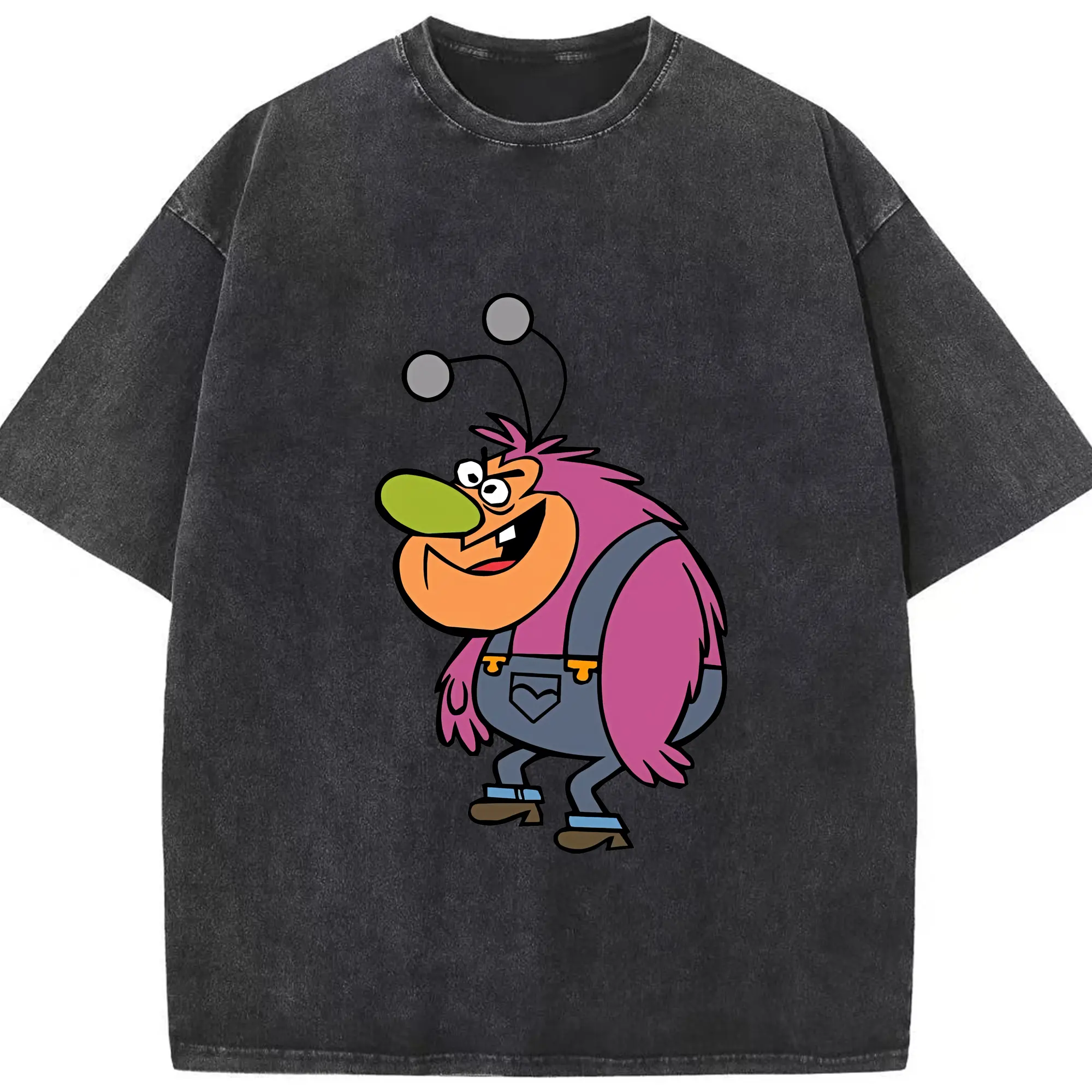 パワパフガールズ グッズ ファジー・ラムキンス - 綿100％ ヴィンテージ風 半袖Tシャツ ・ フロントプリント ・ 柔らか肌触り ・ 通気性 快適 ・ スポーツ カジュアル 外出用