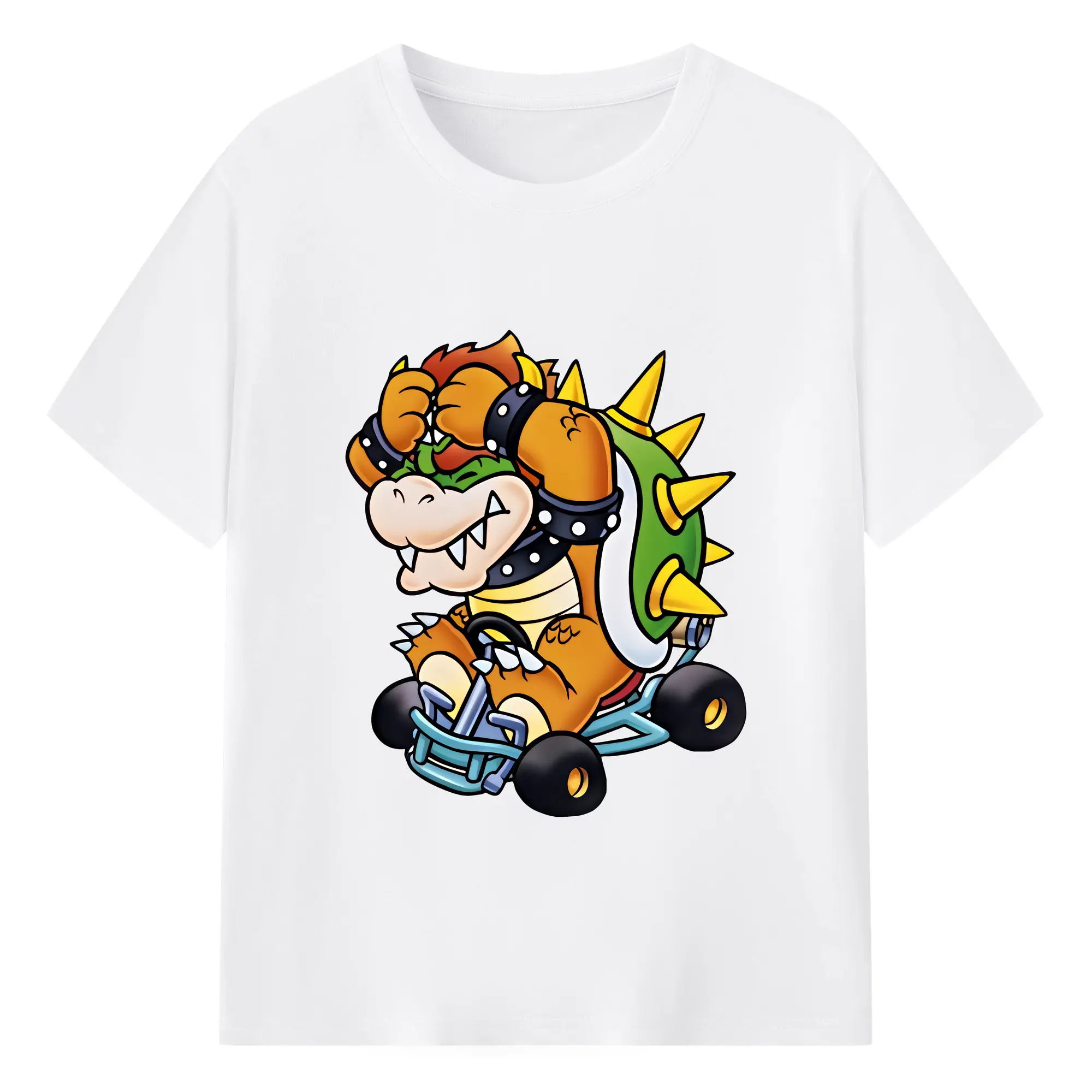 マリオ グッズ クッパ - 綿100％ 半袖Tシャツ ・ フロントプリント ・ 快適 通気性 ・ 日常使い 散歩 スポーツ用