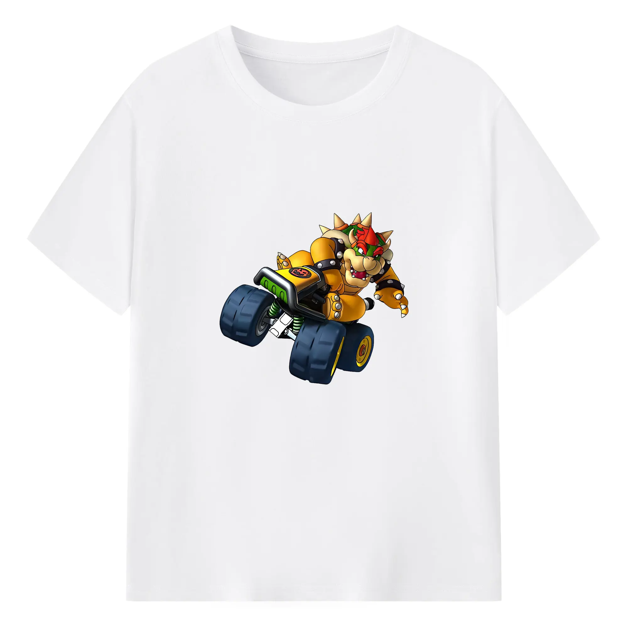 マリオ グッズ クッパ - 綿100％ 半袖Tシャツ ・ フロントプリント ・ 快適 通気性 ・ 日常使い 散歩 スポーツ用