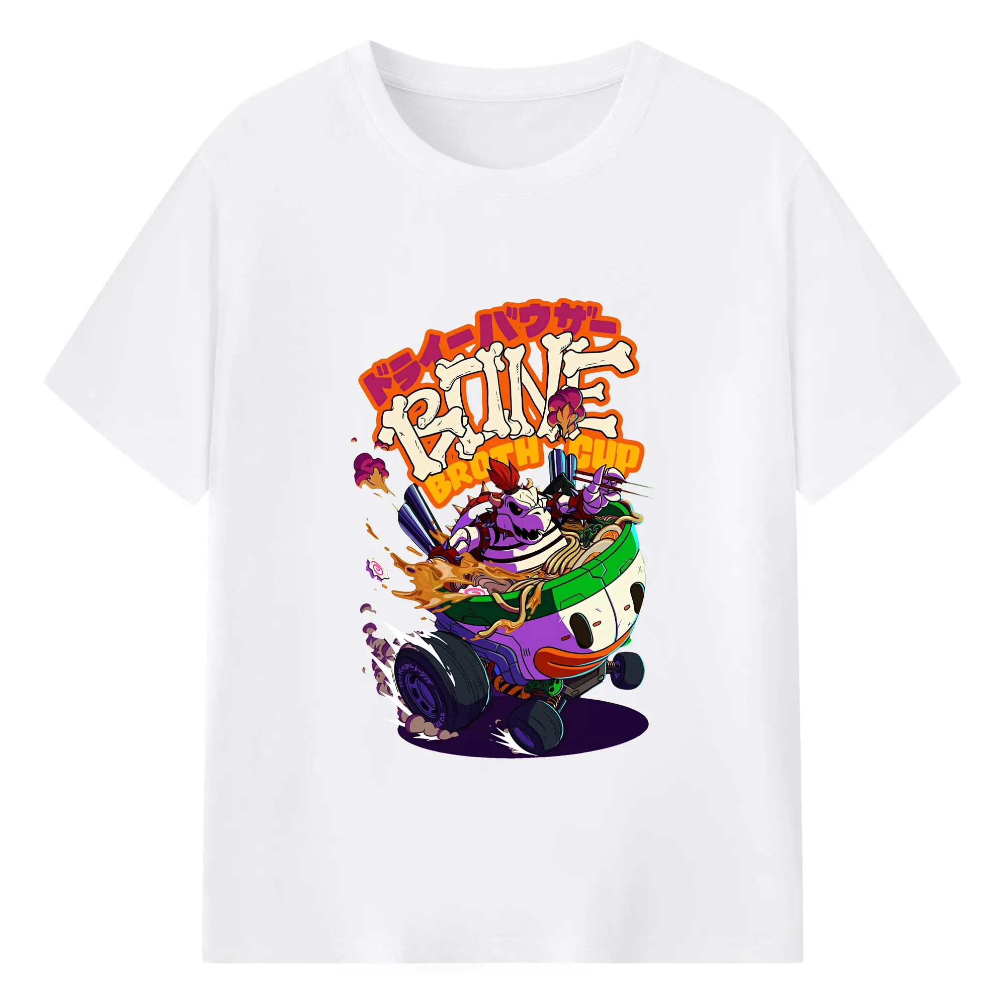 マリオ グッズ クッパ - 綿100％ 半袖Tシャツ ・ フロントプリント ・ 快適 通気性 ・ 日常使い 散歩 スポーツ用