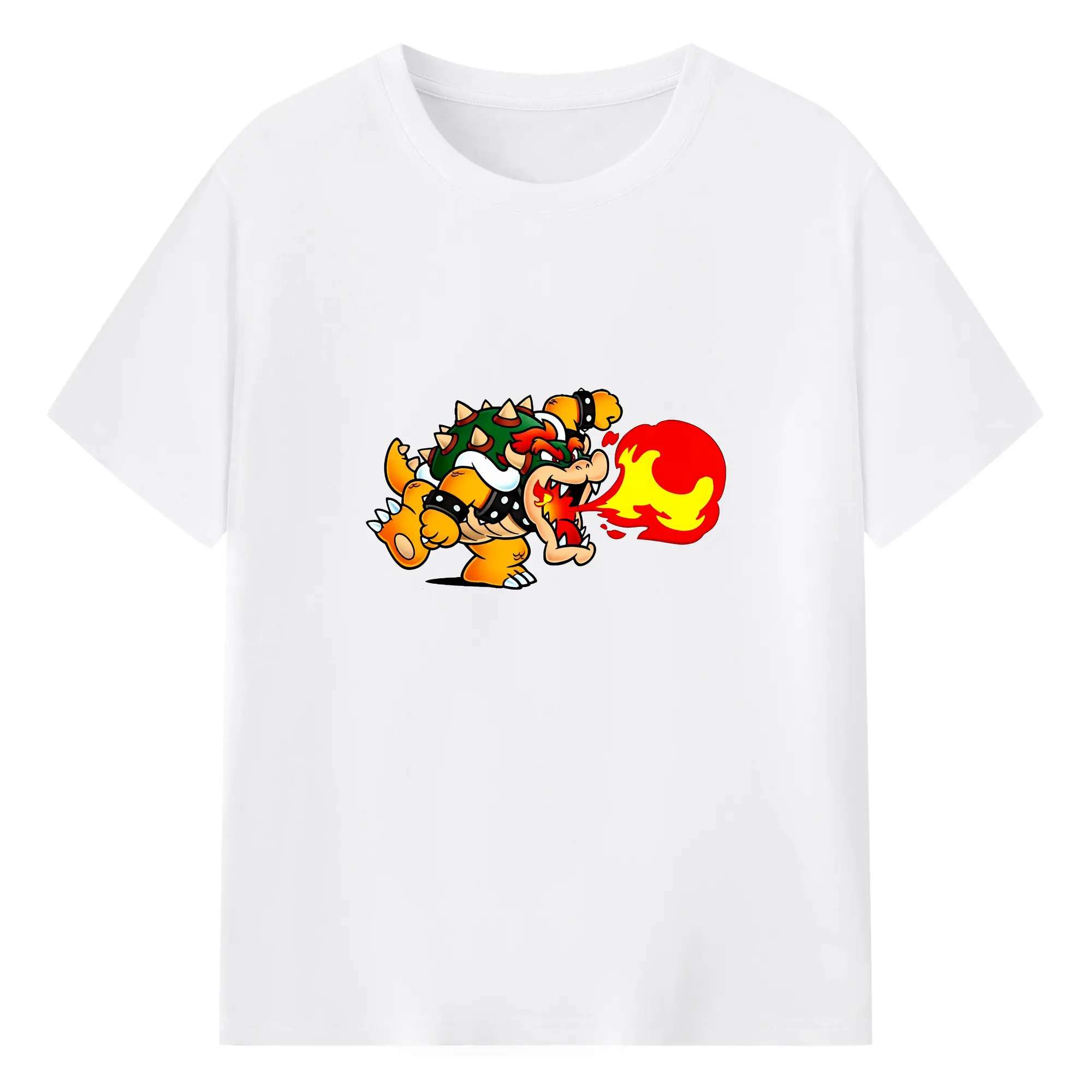 マリオ グッズ クッパ - 綿100％ 半袖Tシャツ ・ フロントプリント ・ 快適 通気性 ・ 日常使い 散歩 スポーツ用