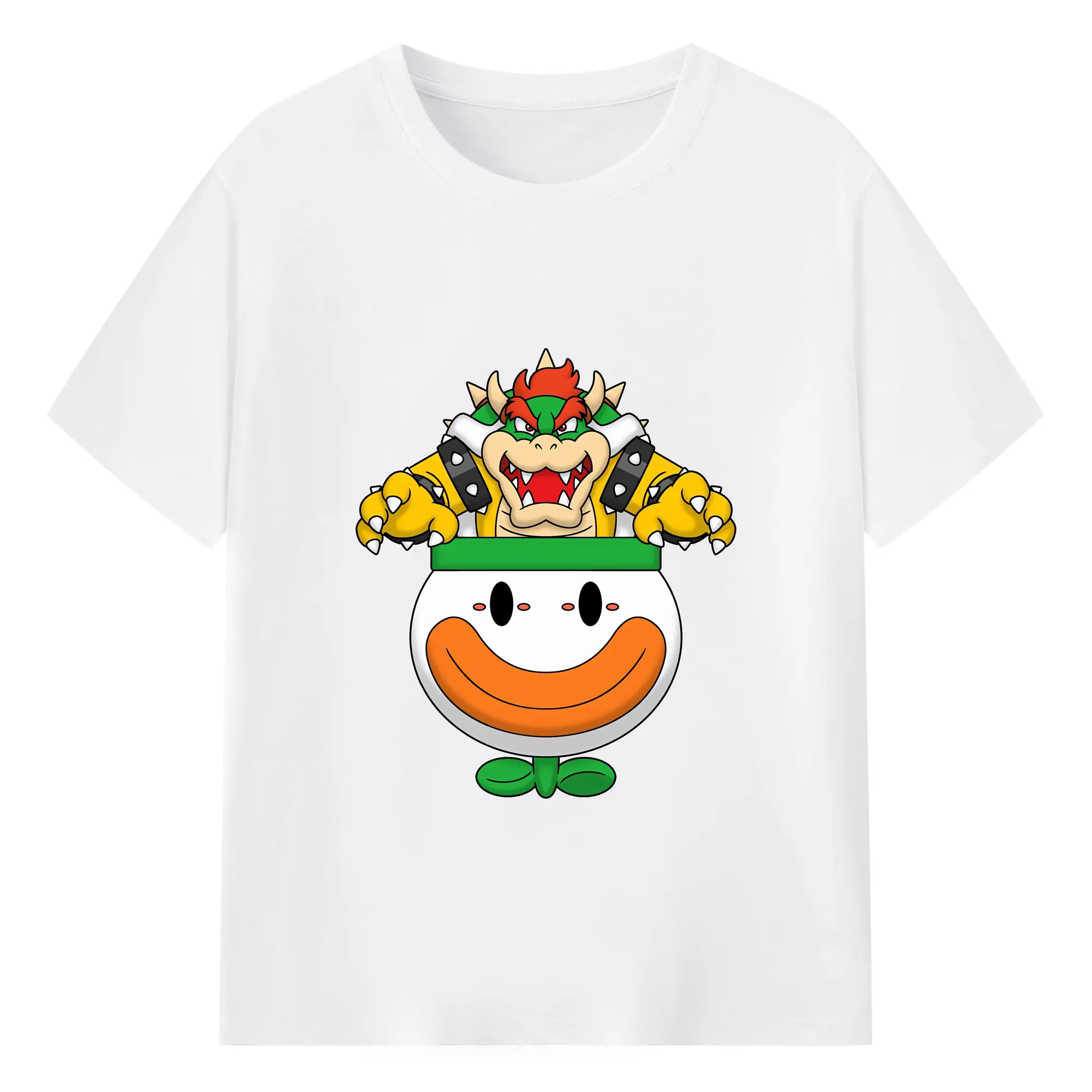 マリオ グッズ クッパ - 綿100％ 半袖Tシャツ ・ フロントプリント ・ 快適 通気性 ・ 日常使い 散歩 スポーツ用