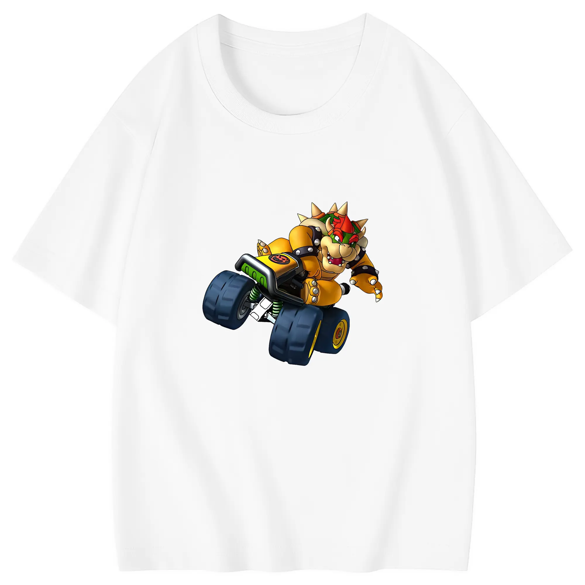 マリオ グッズ クッパ - 綿100％ キッズTシャツ ・ フロントプリント ・ 快適 通気性 ・ スポーツ カジュアル 散歩用