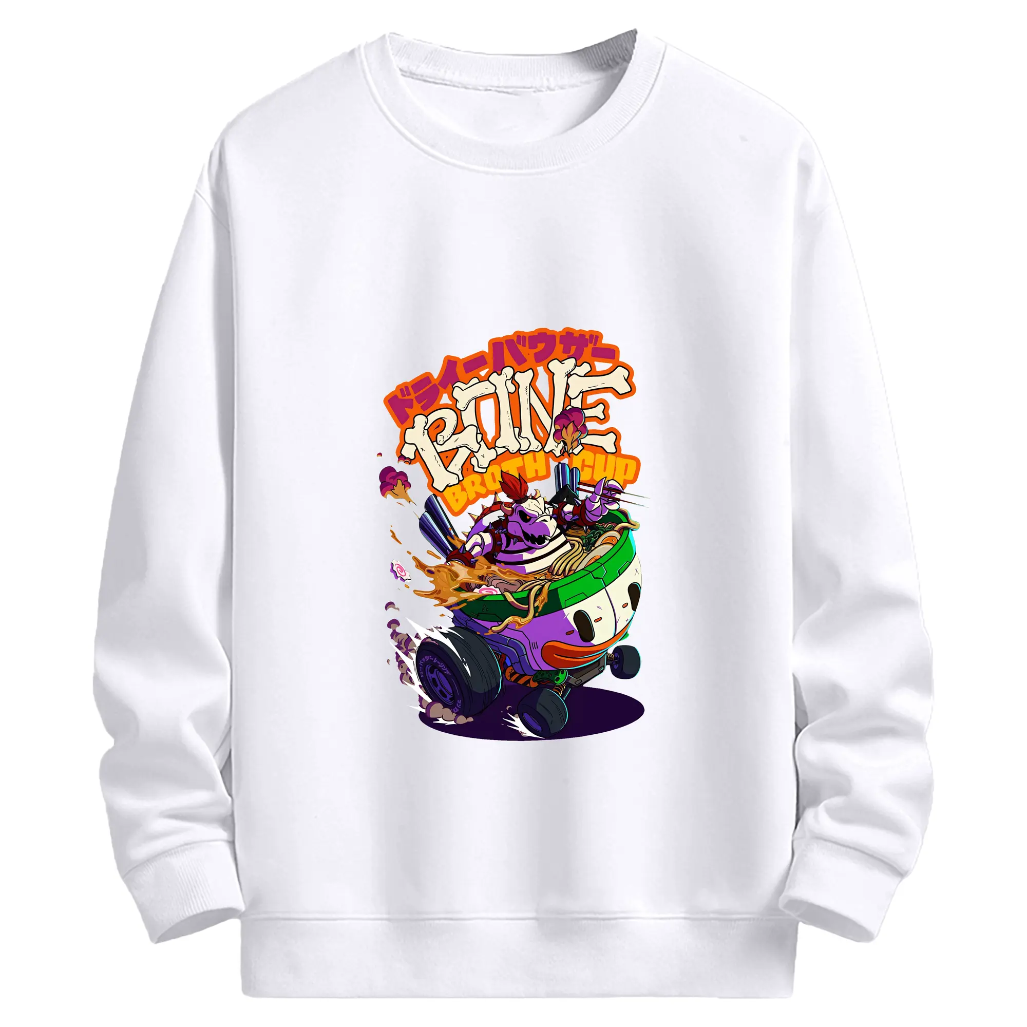 マリオ グッズ クッパ - 高品質 クルーネック スウェット ・ コットン59％ ポリエステル41％ ・ ユニセックス 長袖 トレーナー ・ カジュアル デイリー スポーツ 散歩用