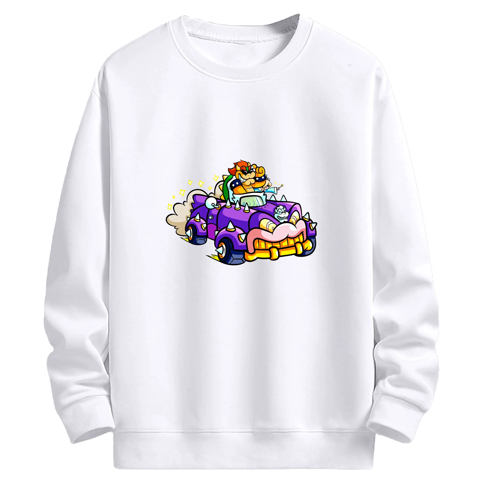 マリオ グッズ クッパ - 高品質 クルーネック スウェット ・ コットン59％ ポリエステル41％ ・ ユニセックス 長袖 トレーナー ・ カジュアル デイリー スポーツ 散歩用