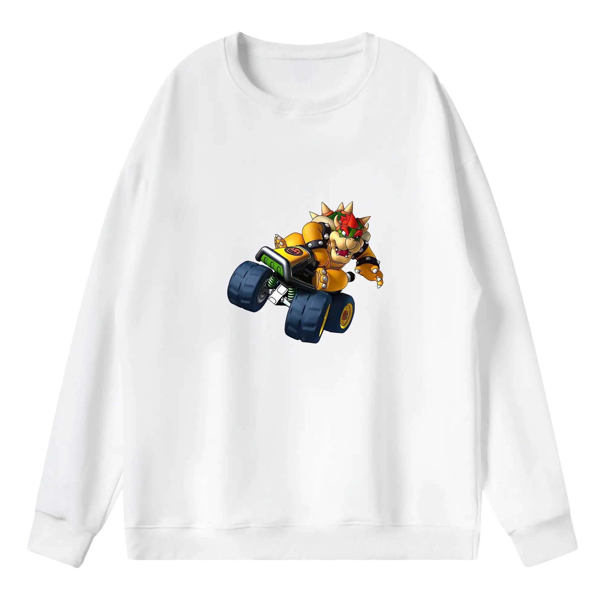 マリオ グッズ クッパ - 薄手 クルーネック スウェット 裏毛260g · ポリエステル 春秋向け カジュアル 男女兼用 · トレーナー デイリー スポーツ 散歩に最適