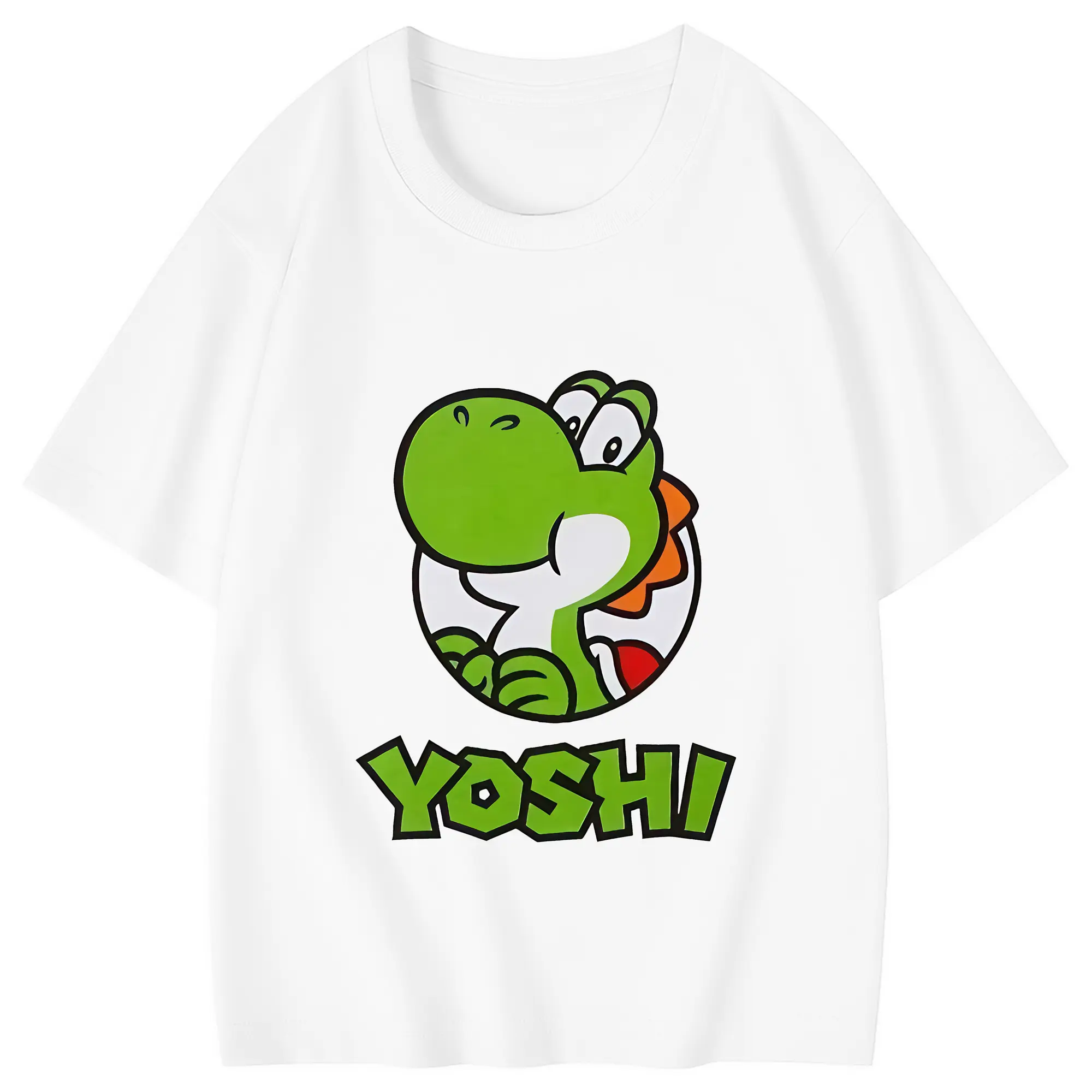 マリオ グッズ ヨッシー - 綿100％ キッズTシャツ ・ フロントプリント ・ 快適 通気性 ・ スポーツ カジュアル 散歩用