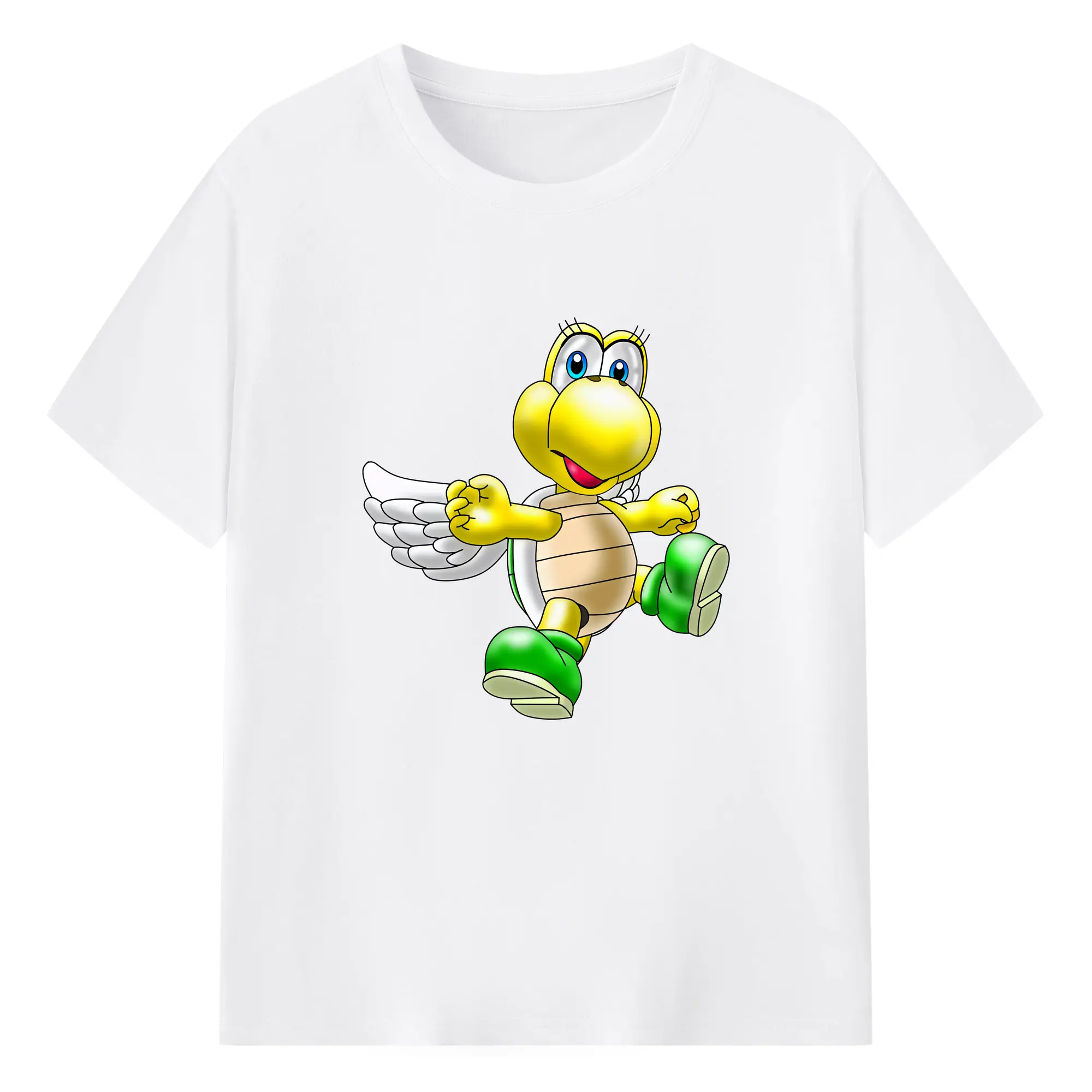 マリオ グッズ パタパタ - 綿100％ 半袖Tシャツ ・ フロントプリント ・ 快適 通気性 ・ 日常使い 散歩 スポーツ用