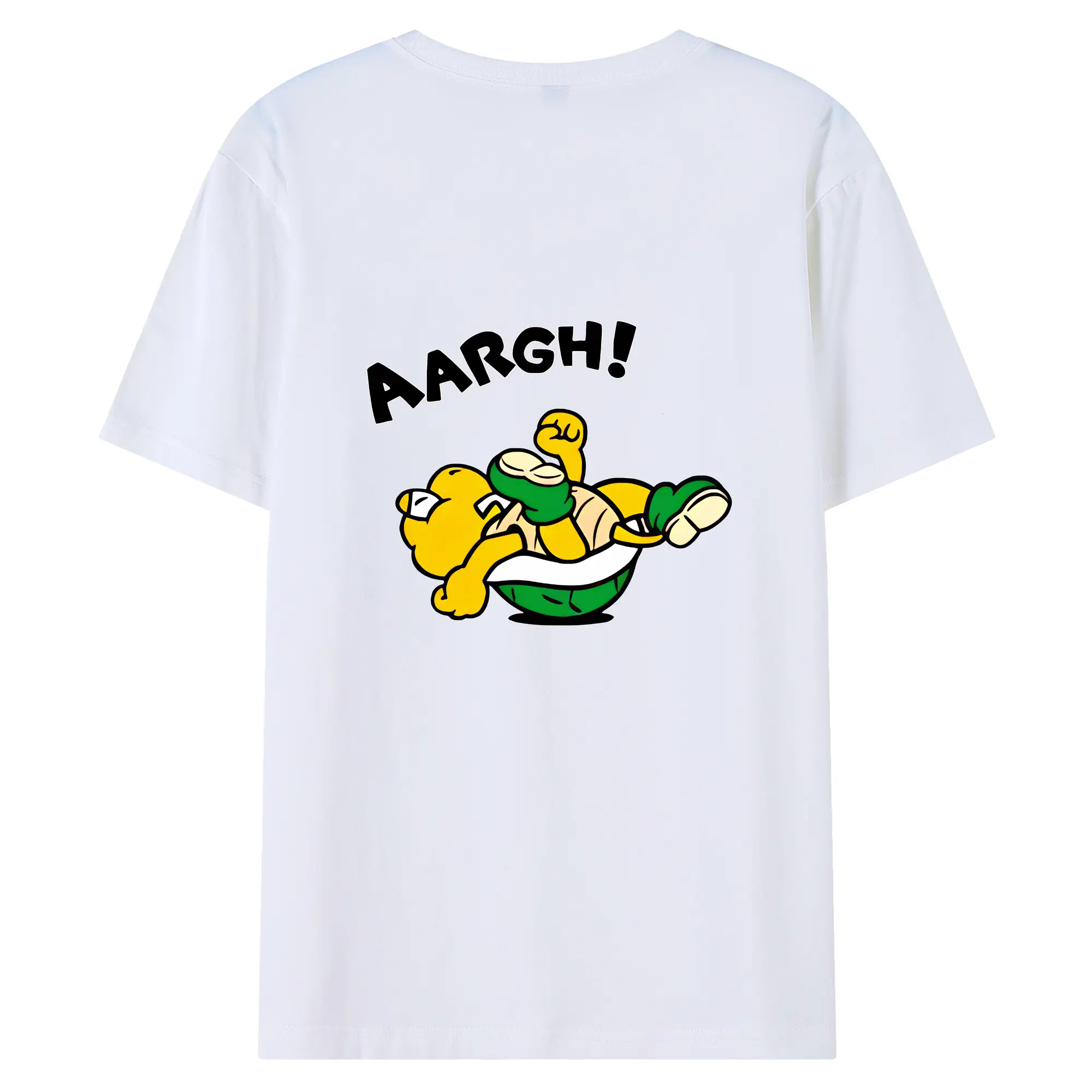 マリオ グッズ パタパタ - 綿100％ 半袖Tシャツ ・ バックプリント ・ 快適 通気性 ・ 日常使い 散歩 スポーツ用