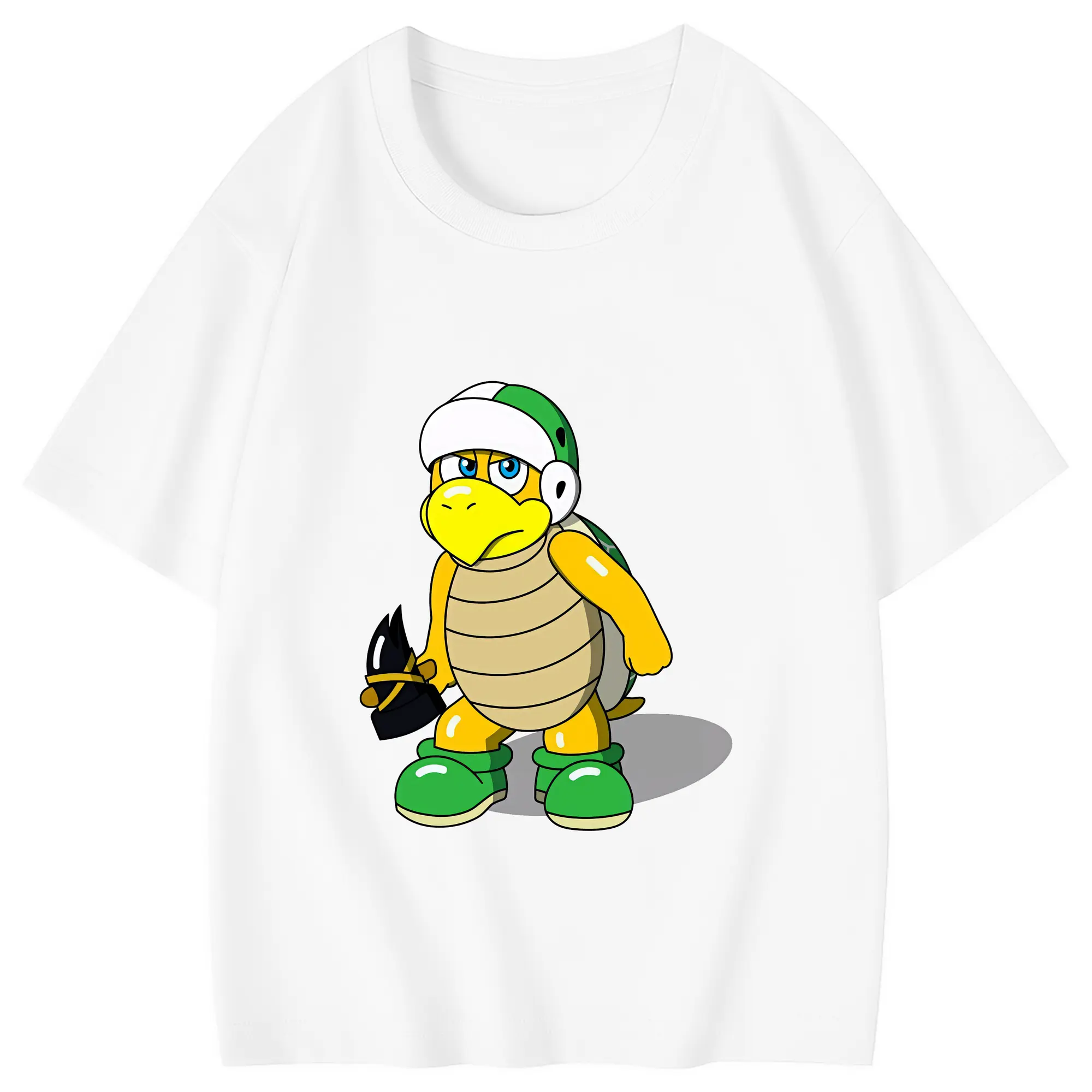 マリオ グッズ パタパタ - 綿100％ キッズTシャツ ・ フロントプリント ・ 快適 通気性 ・ スポーツ カジュアル 散歩用