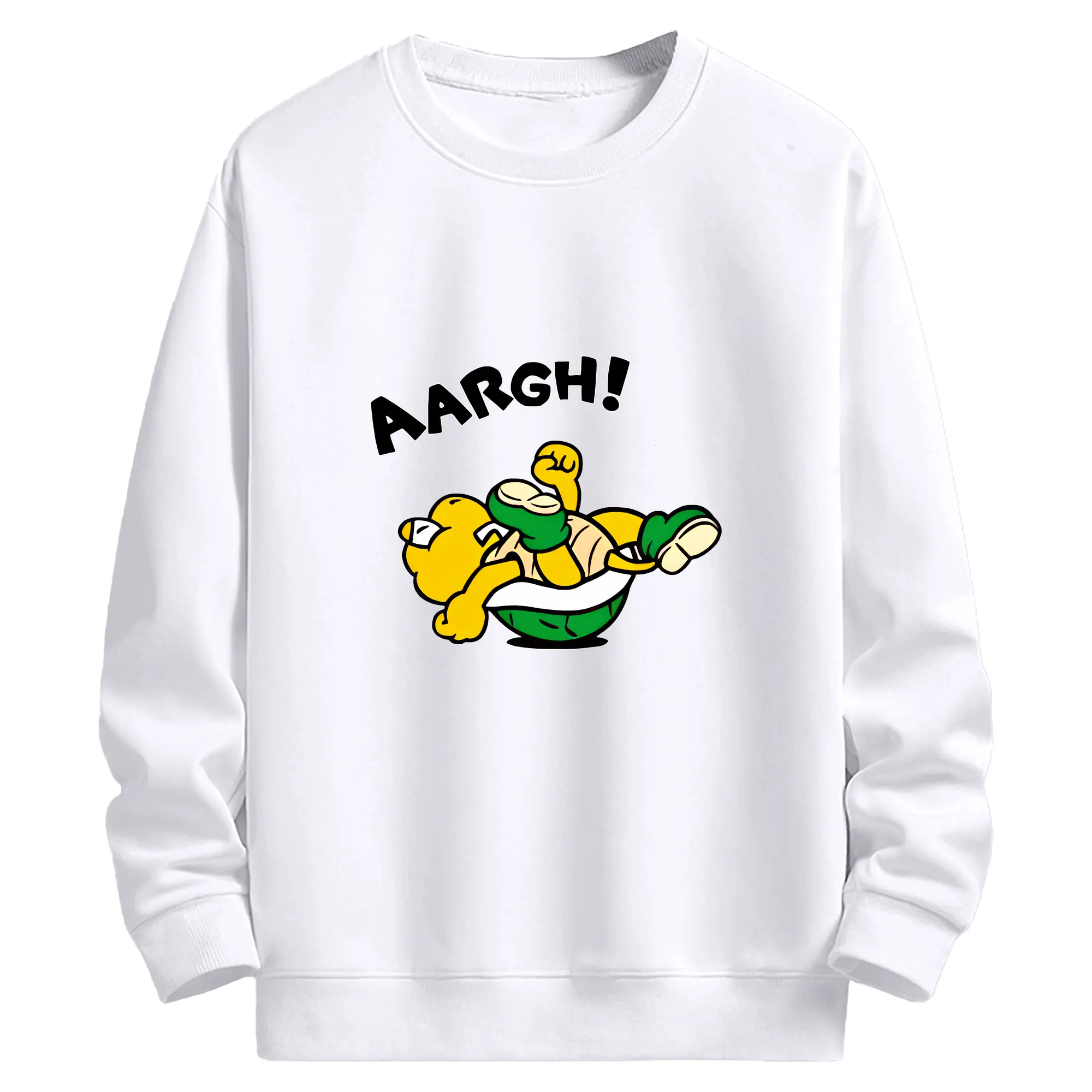 マリオ グッズ パタパタ - 高品質 クルーネック スウェット ・ コットン59％ ポリエステル41％ ・ ユニセックス 長袖 トレーナー ・ カジュアル デイリー スポーツ 散歩用