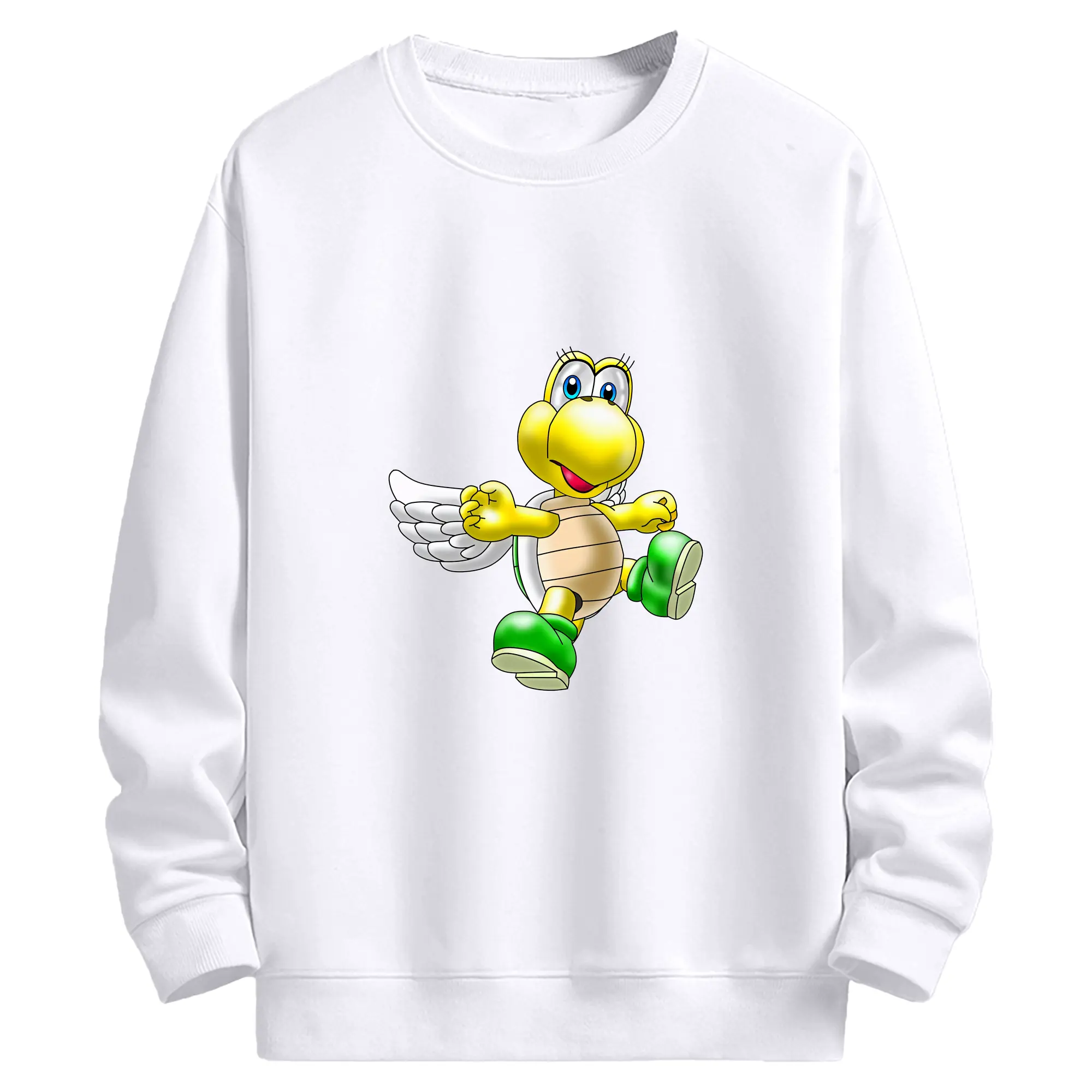 マリオ グッズ パタパタ - 高品質 クルーネック スウェット ・ コットン59％ ポリエステル41％ ・ ユニセックス 長袖 トレーナー ・ カジュアル デイリー スポーツ 散歩用