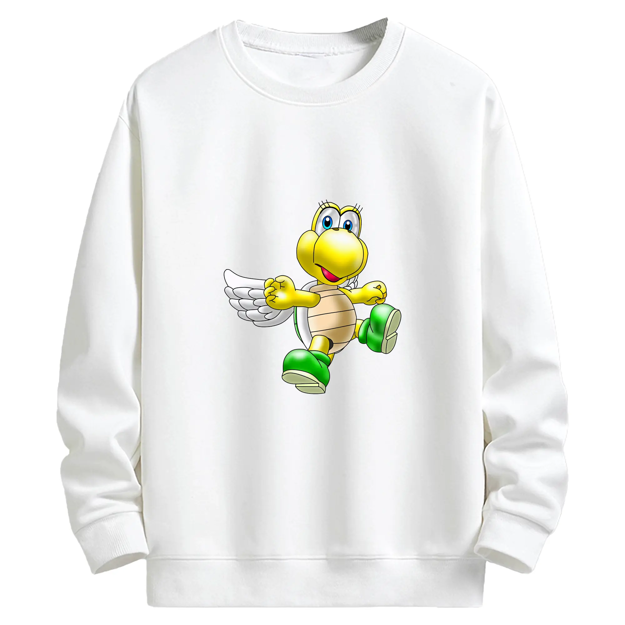 マリオ グッズ パタパタ - キッズ クルーネックスウェットシャツ ・ フロントプリント ・ 綿80％ ポリエステル20％ ・ 快適 通学 スポーツ 日常使い お散歩用