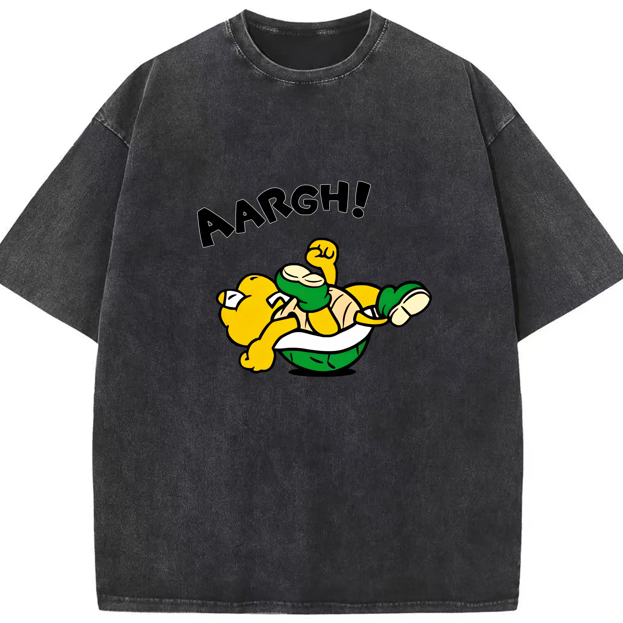 マリオ グッズ パタパタ - 綿100％ ヴィンテージ風 半袖Tシャツ ・ フロントプリント ・ 柔らか肌触り ・ 通気性 快適 ・ スポーツ カジュアル 外出用