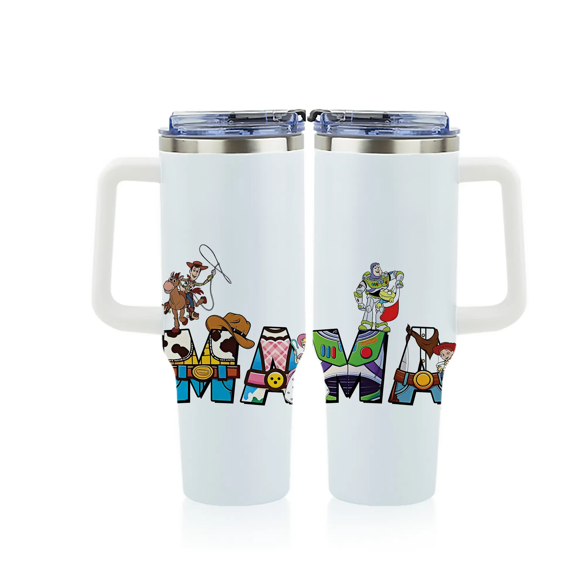 トイ・ストーリー グッズ ウッディ - 1200mL フルプリント車用タンブラー ・ 304ステンレス 内側 ・ 201ステンレス 外側 ・ 保温 保冷 ・ 通勤 ドライブ アウトドア用