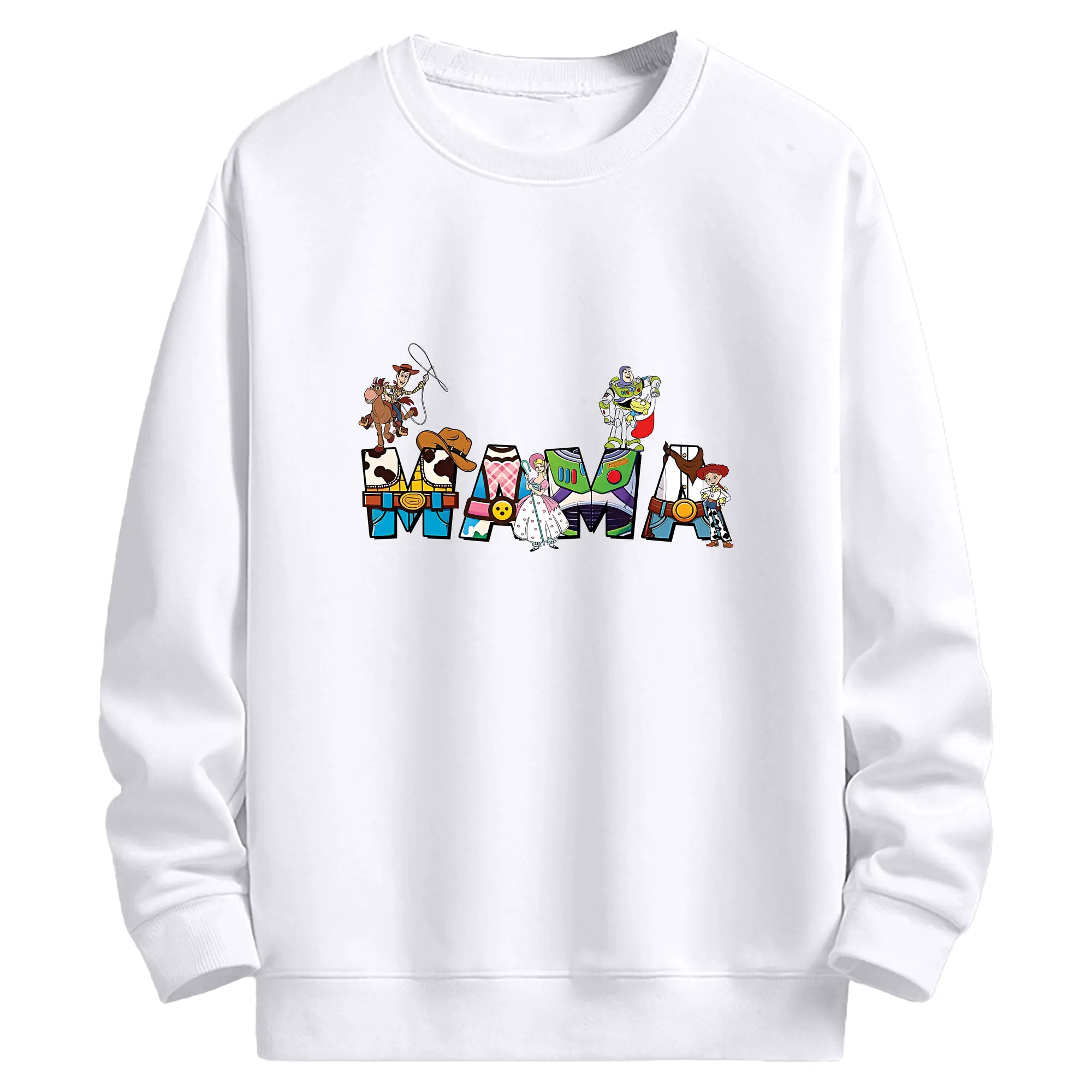 トイ・ストーリー グッズ ウッディ - 高品質 クルーネック スウェット ・ コットン59％ ポリエステル41％ ・ ユニセックス 長袖 トレーナー ・ カジュアル デイリー スポーツ 散歩用