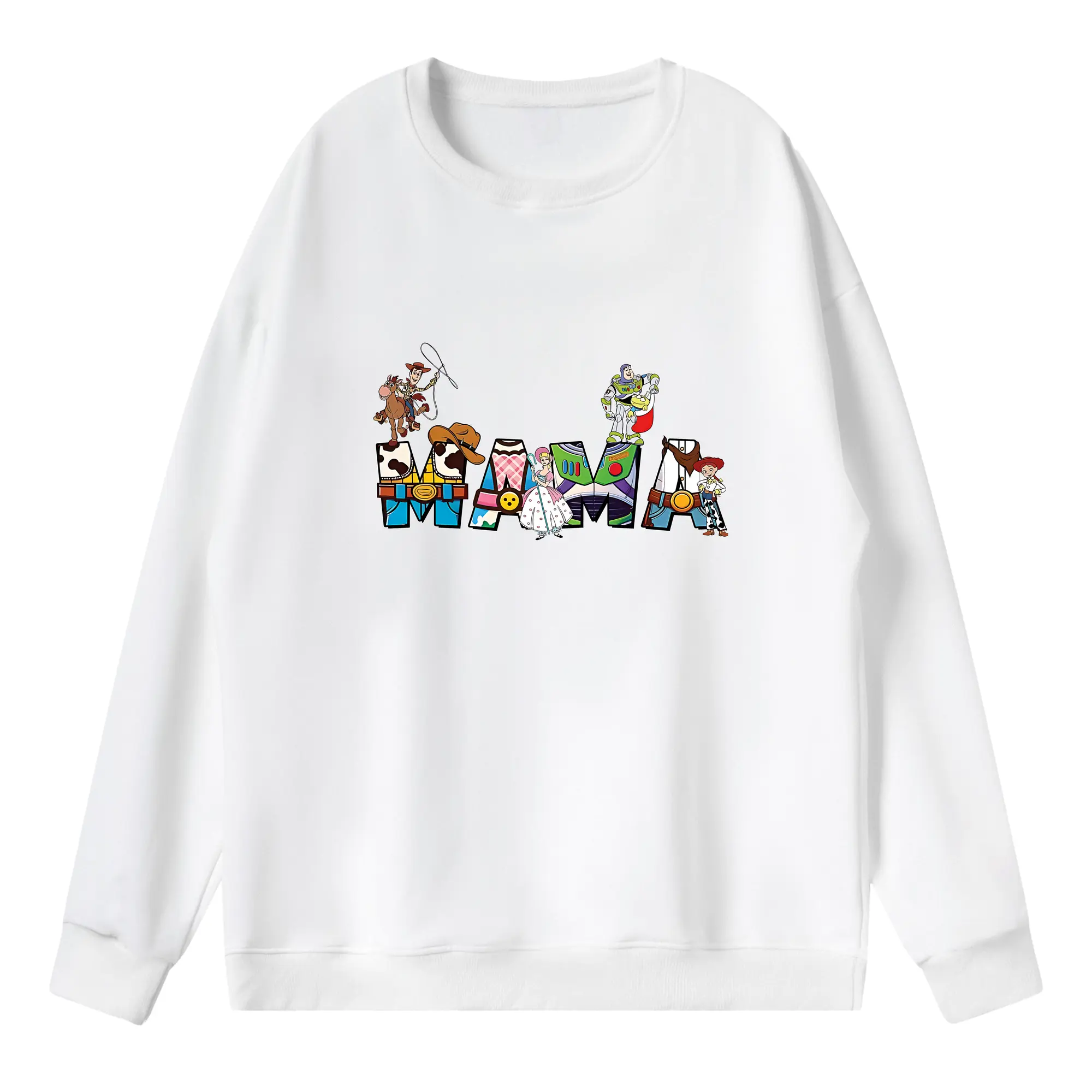 トイ・ストーリー グッズ ウッディ - 薄手 クルーネック スウェット 裏毛260g · ポリエステル 春秋向け カジュアル 男女兼用 · トレーナー デイリー スポーツ 散歩に最適