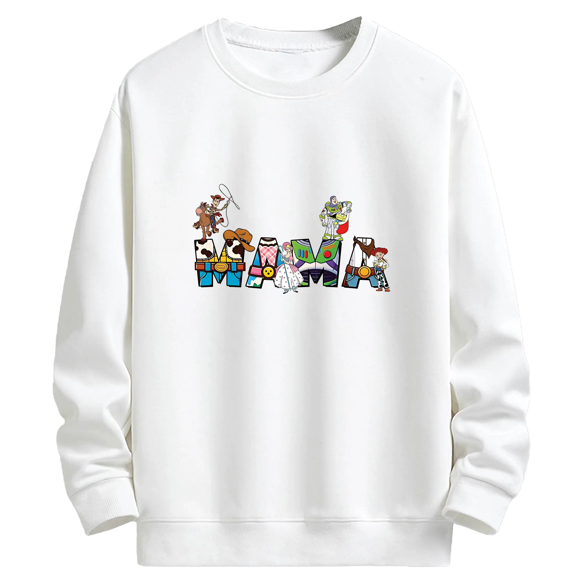 トイ・ストーリー グッズ ウッディ - キッズ クルーネックスウェットシャツ ・ フロントプリント ・ 綿80％ ポリエステル20％ ・ 快適 通学 スポーツ 日常使い お散歩用