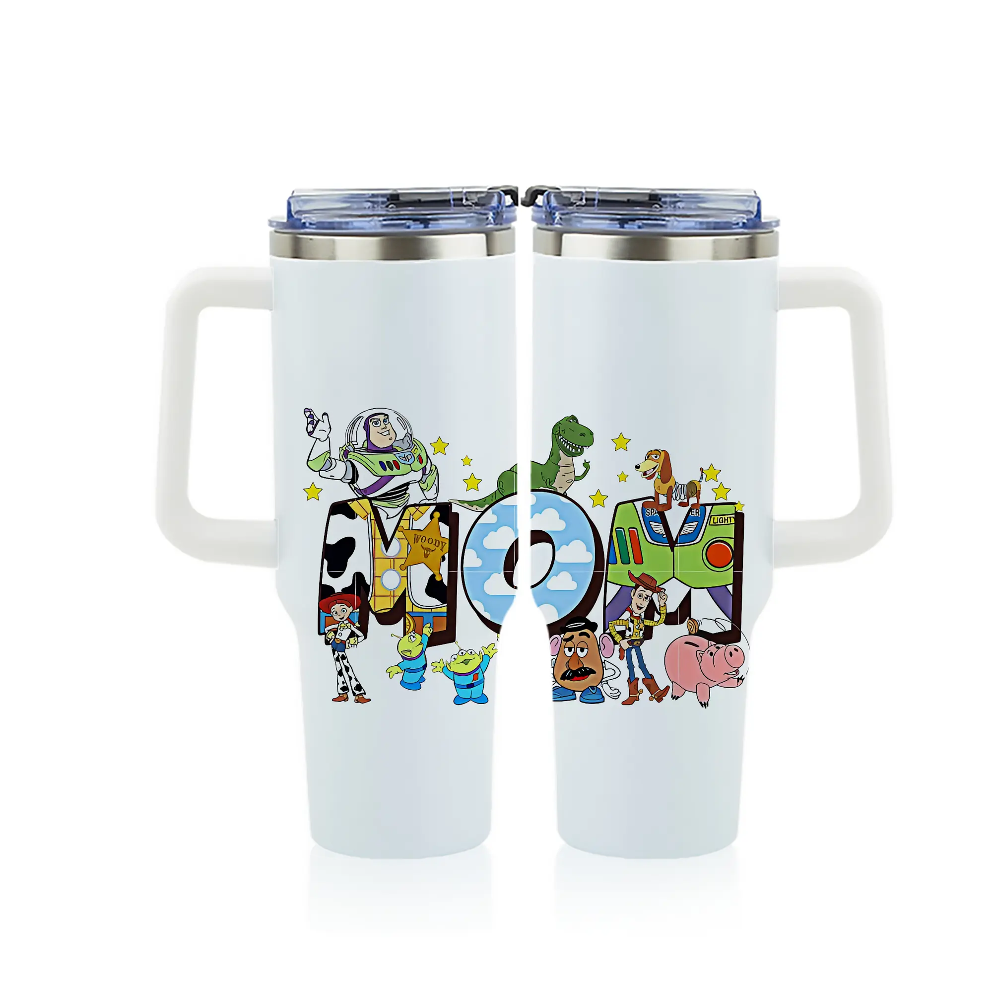 トイ・ストーリー グッズ バズ・ライトイヤー - 1200mL フルプリント車用タンブラー ・ 304ステンレス 内側 ・ 201ステンレス 外側 ・ 保温 保冷 ・ 通勤 ドライブ アウトドア用