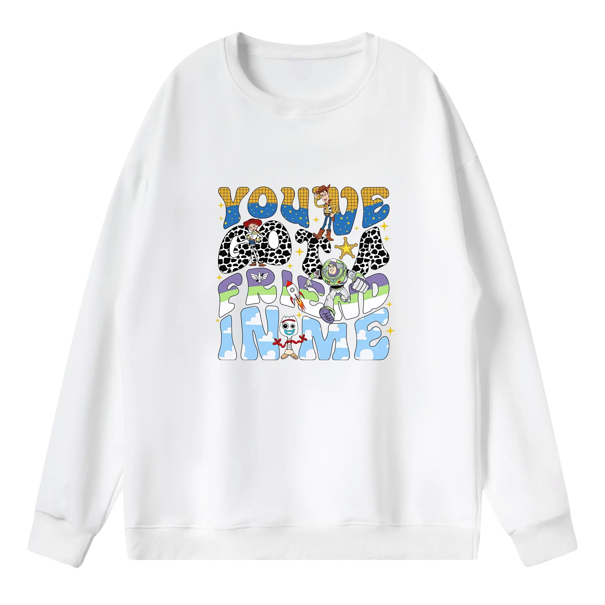 トイ・ストーリー グッズ バズ・ライトイヤー - 薄手 クルーネック スウェット 裏毛260g · ポリエステル 春秋向け カジュアル 男女兼用 · トレーナー デイリー スポーツ 散歩に最適