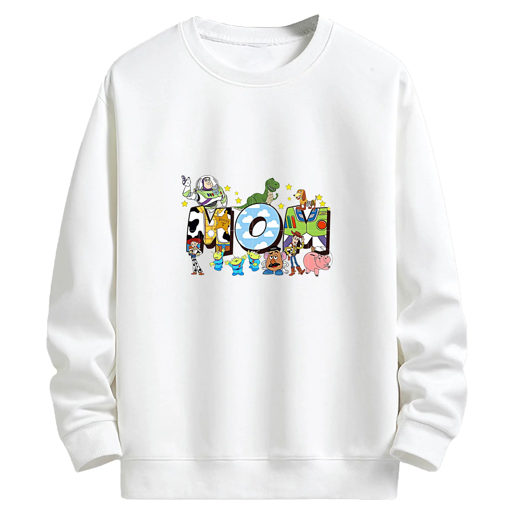 トイ・ストーリー グッズ バズ・ライトイヤー - キッズ クルーネックスウェットシャツ ・ フロントプリント ・ 綿80％ ポリエステル20％ ・ 快適 通学 スポーツ 日常使い お散歩用