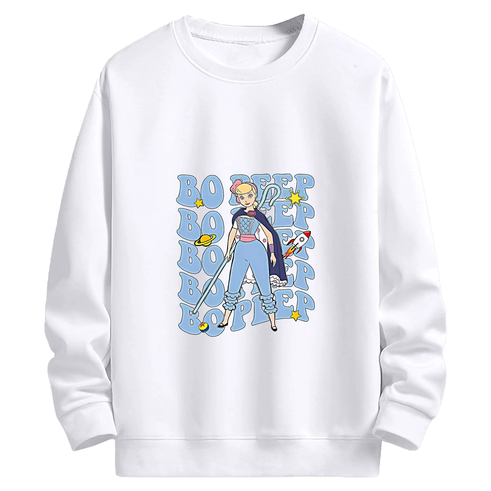 トイ・ストーリー グッズ ボー・ピープ - 高品質 クルーネック スウェット ・ コットン59％ ポリエステル41％ ・ ユニセックス 長袖 トレーナー ・ カジュアル デイリー スポーツ 散歩用