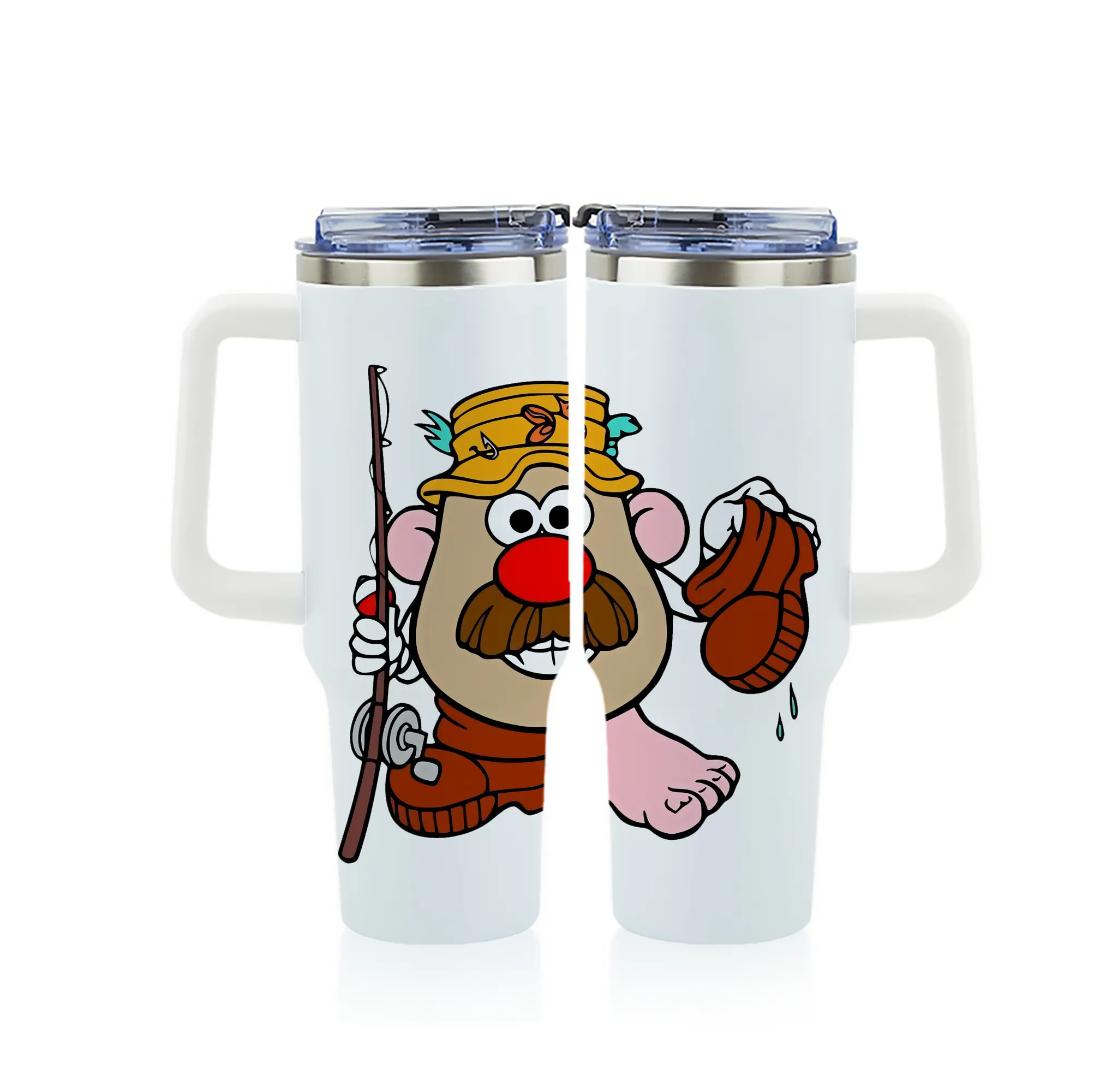 トイ・ストーリー グッズ ミスター・ポテトヘッド - 1200mL フルプリント車用タンブラー ・ 304ステンレス 内側 ・ 201ステンレス 外側 ・ 保温 保冷 ・ 通勤 ドライブ アウトドア用