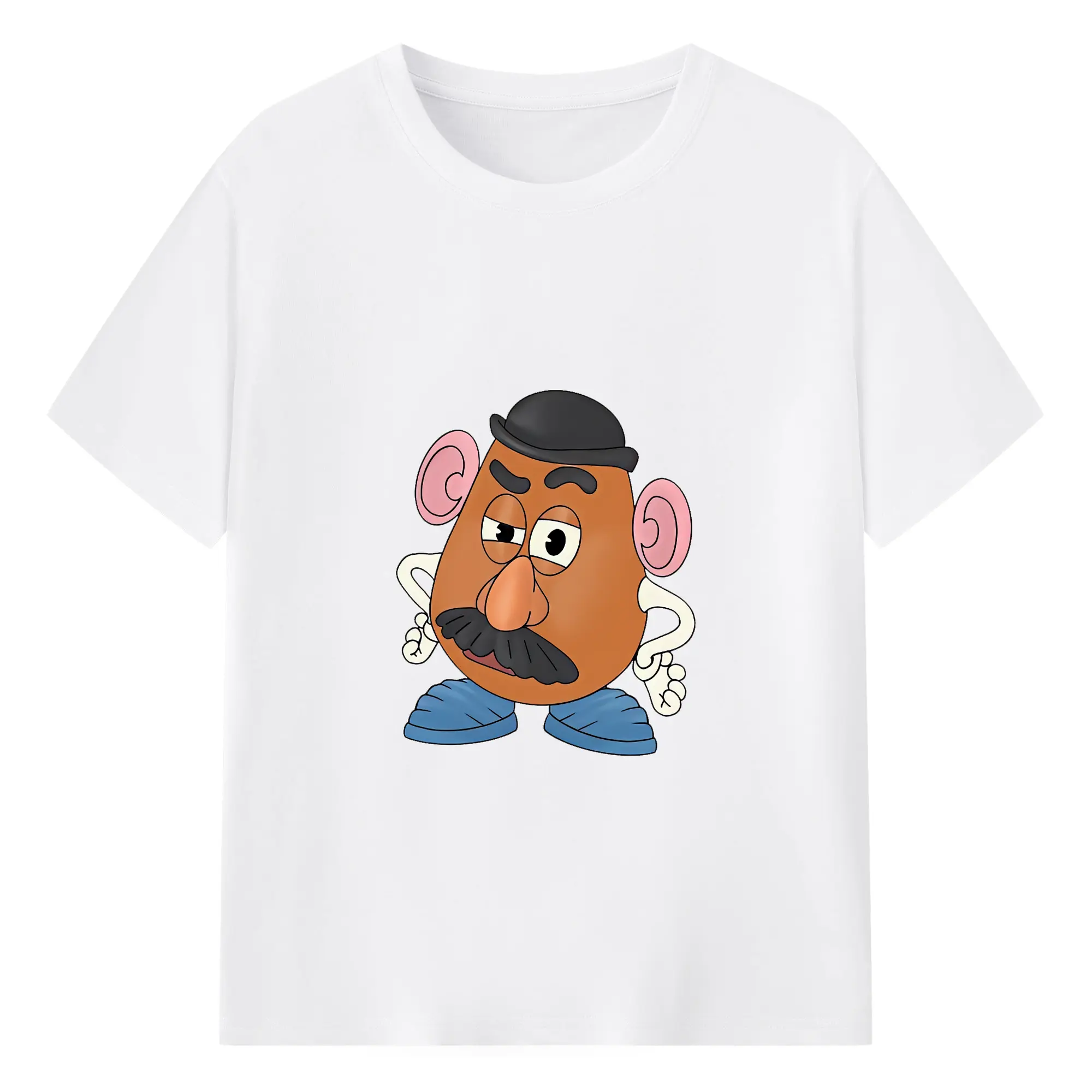 トイ・ストーリー グッズ ミスター・ポテトヘッド - 綿100％ 半袖Tシャツ ・ フロントプリント ・ 快適 通気性 ・ 日常使い 散歩 スポーツ用