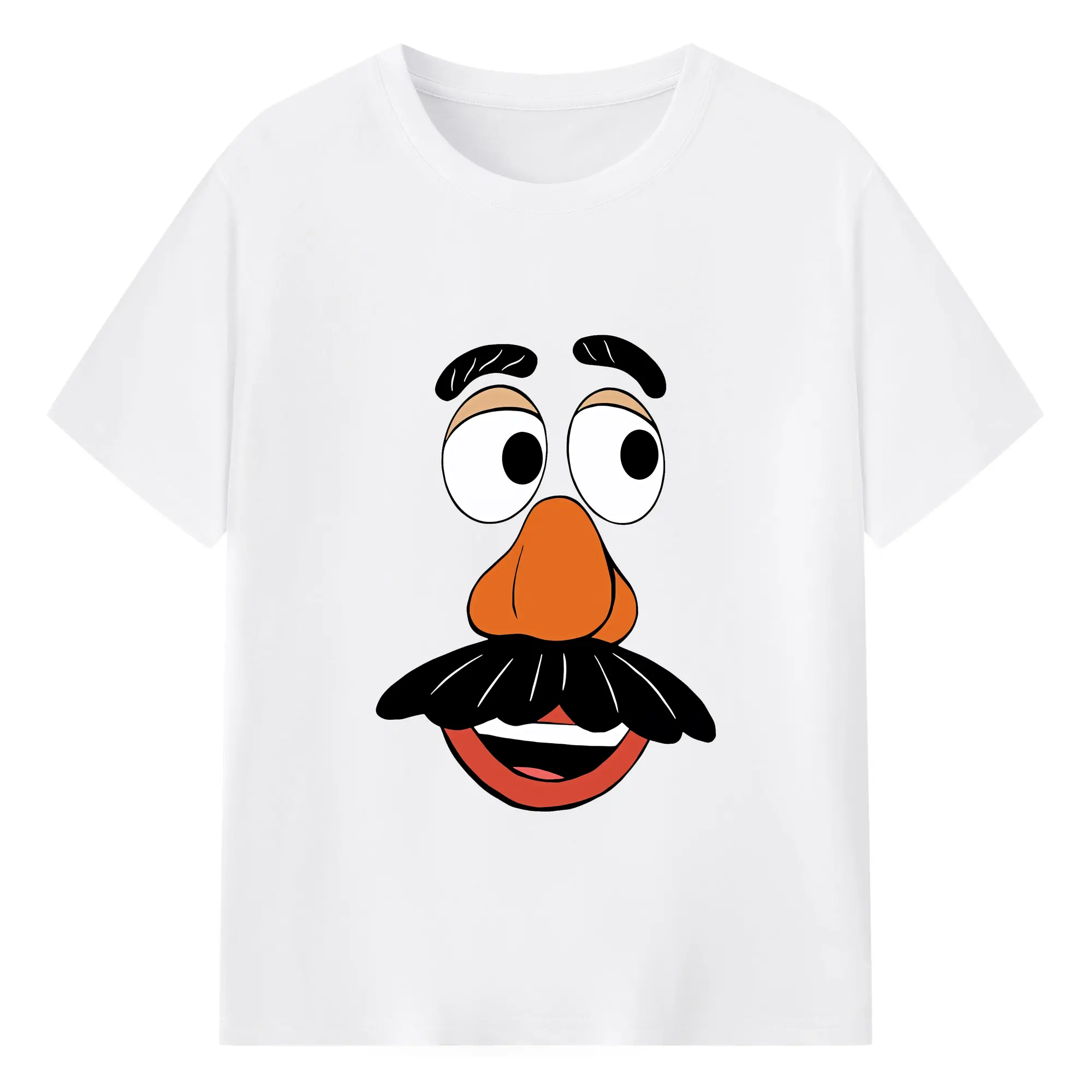 トイ・ストーリー グッズ ミスター・ポテトヘッド - 綿100％ 半袖Tシャツ ・ フロントプリント ・ 快適 通気性 ・ 日常使い 散歩 スポーツ用