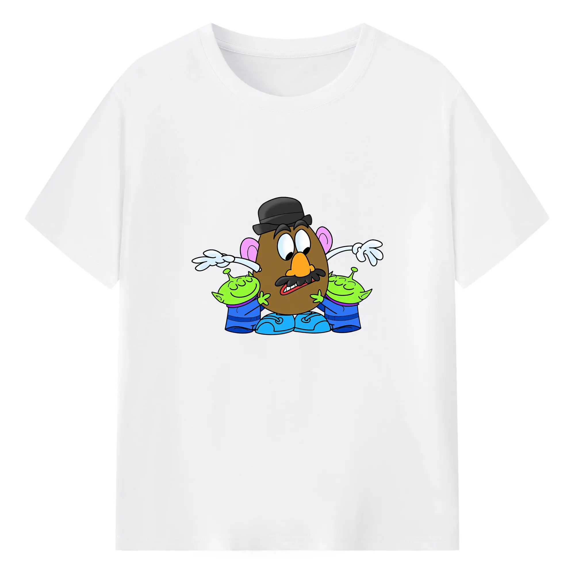 トイ・ストーリー グッズ ミスター・ポテトヘッド - 綿100％ 半袖Tシャツ ・ フロントプリント ・ 快適 通気性 ・ 日常使い 散歩 スポーツ用
