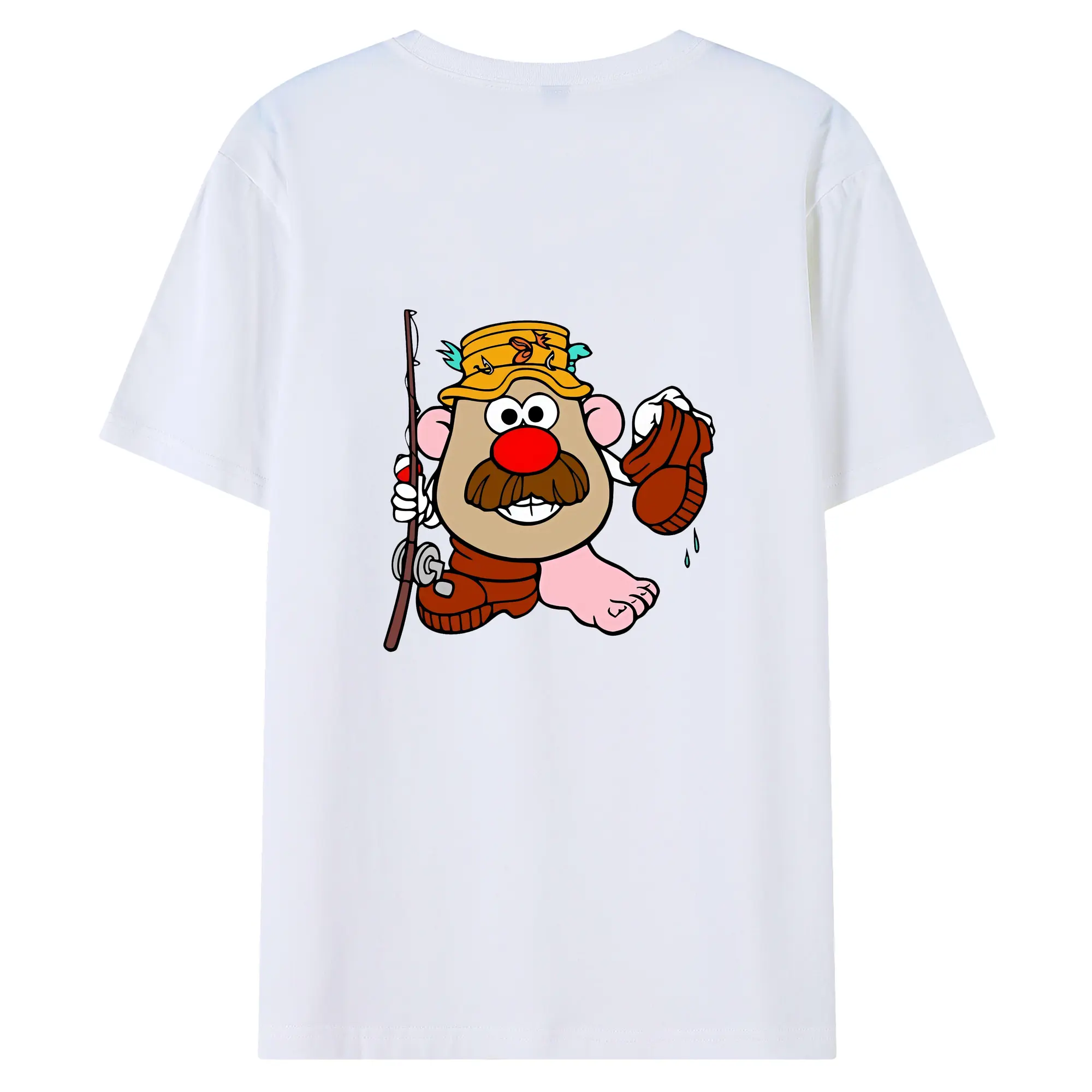 トイ・ストーリー グッズ ミスター・ポテトヘッド - 綿100％ 半袖Tシャツ ・ バックプリント ・ 快適 通気性 ・ 日常使い 散歩 スポーツ用