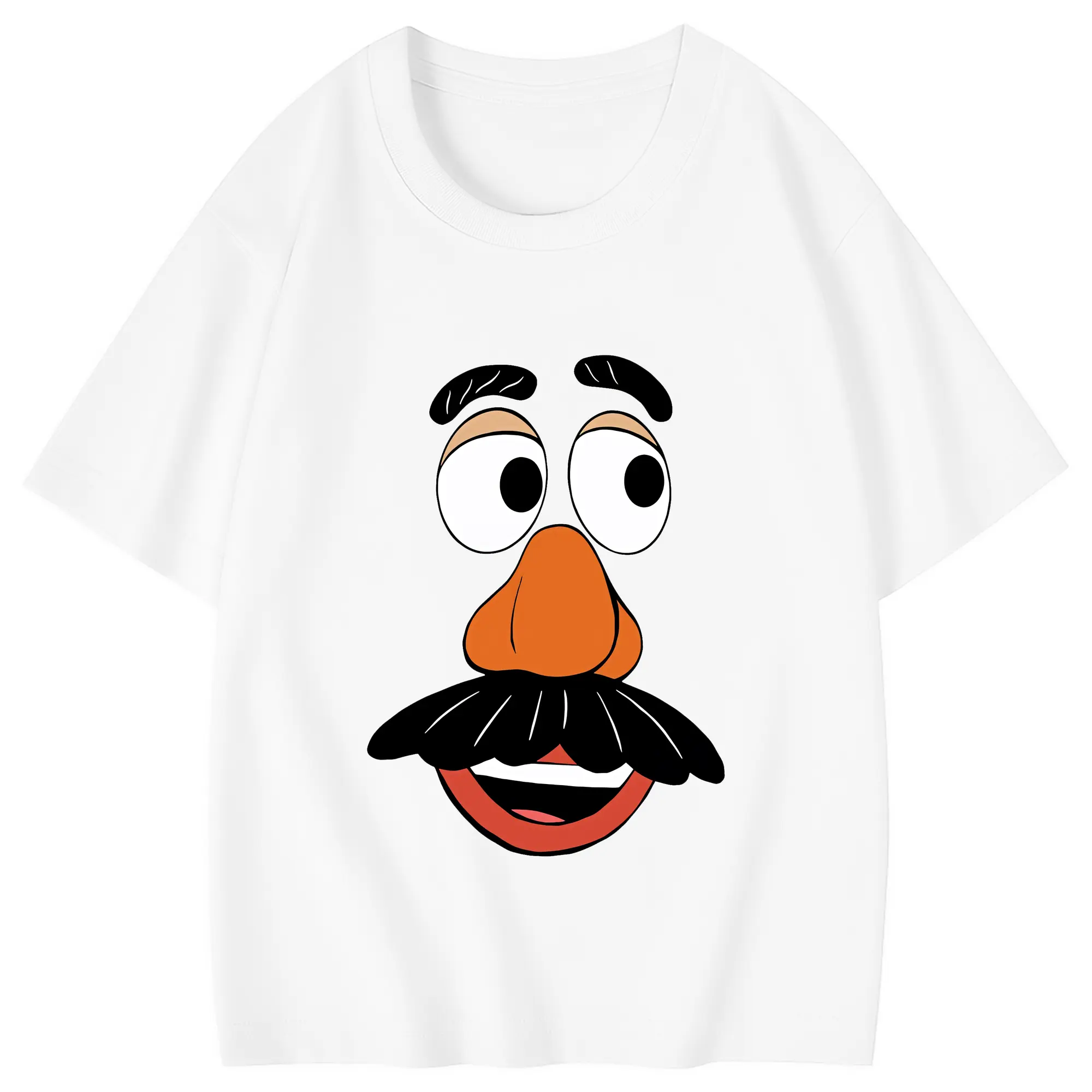 トイ・ストーリー グッズ ミスター・ポテトヘッド - 綿100％ キッズTシャツ ・ フロントプリント ・ 快適 通気性 ・ スポーツ カジュアル 散歩用