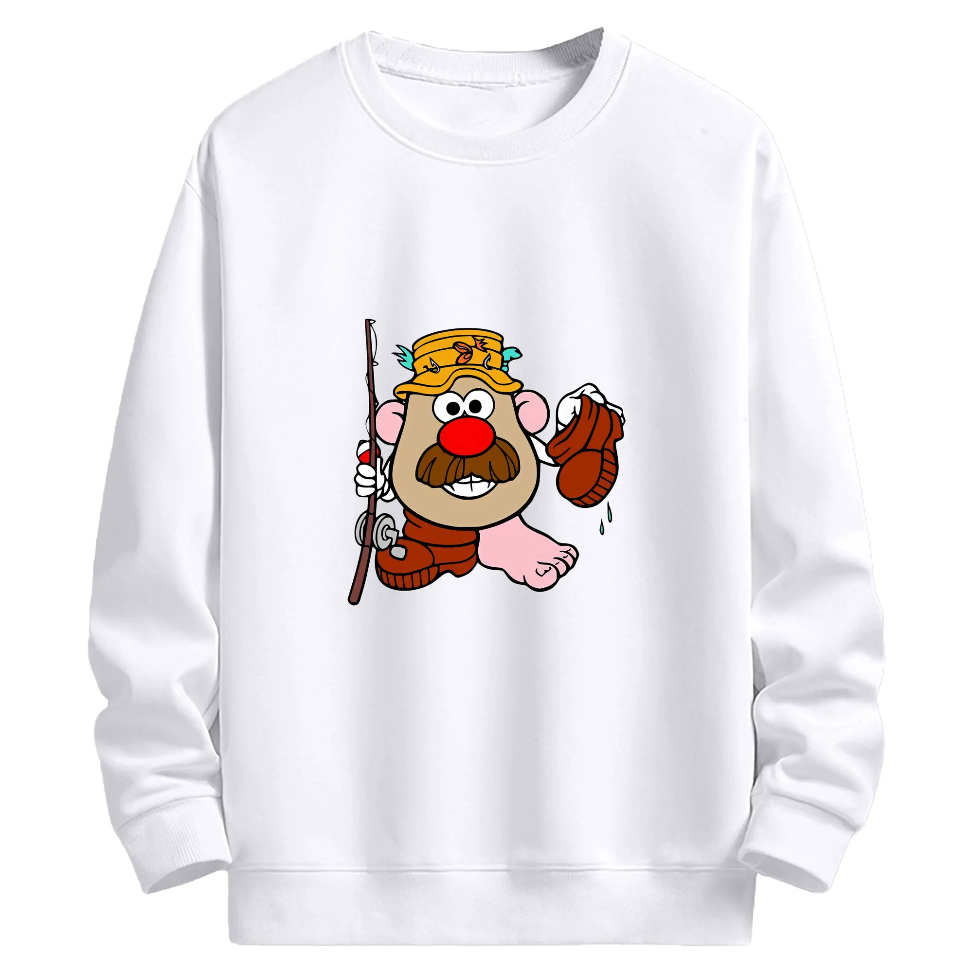 トイ・ストーリー グッズ ミスター・ポテトヘッド - 高品質 クルーネック スウェット ・ コットン59％ ポリエステル41％ ・ ユニセックス 長袖 トレーナー ・ カジュアル デイリー スポーツ 散歩用