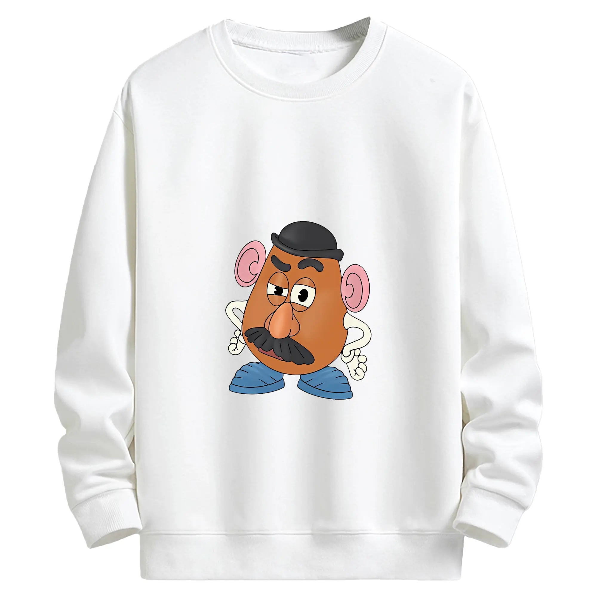 トイ・ストーリー グッズ ミスター・ポテトヘッド - キッズ クルーネックスウェットシャツ ・ フロントプリント ・ 綿80％ ポリエステル20％ ・ 快適 通学 スポーツ 日常使い お散歩用