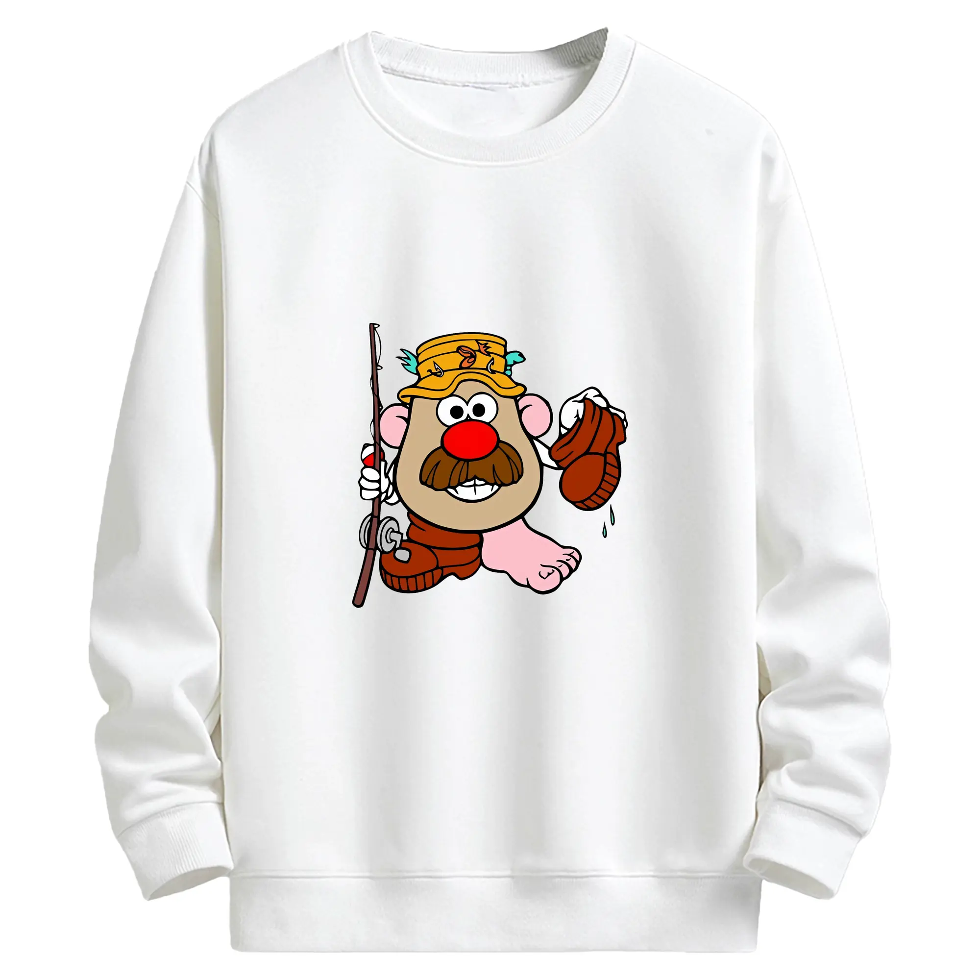トイ・ストーリー グッズ ミスター・ポテトヘッド - キッズ クルーネックスウェットシャツ ・ フロントプリント ・ 綿80％ ポリエステル20％ ・ 快適 通学 スポーツ 日常使い お散歩用
