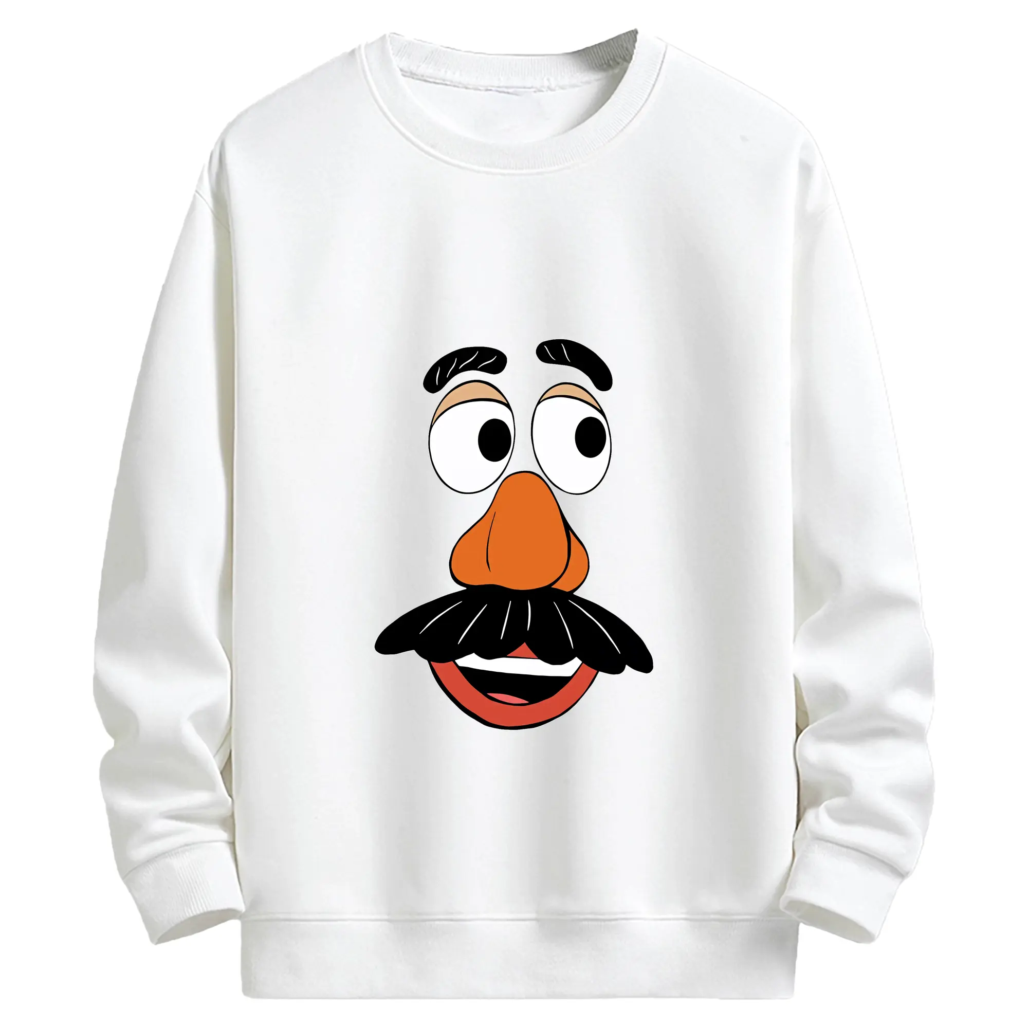 トイ・ストーリー グッズ ミスター・ポテトヘッド - キッズ クルーネックスウェットシャツ ・ フロントプリント ・ 綿80％ ポリエステル20％ ・ 快適 通学 スポーツ 日常使い お散歩用