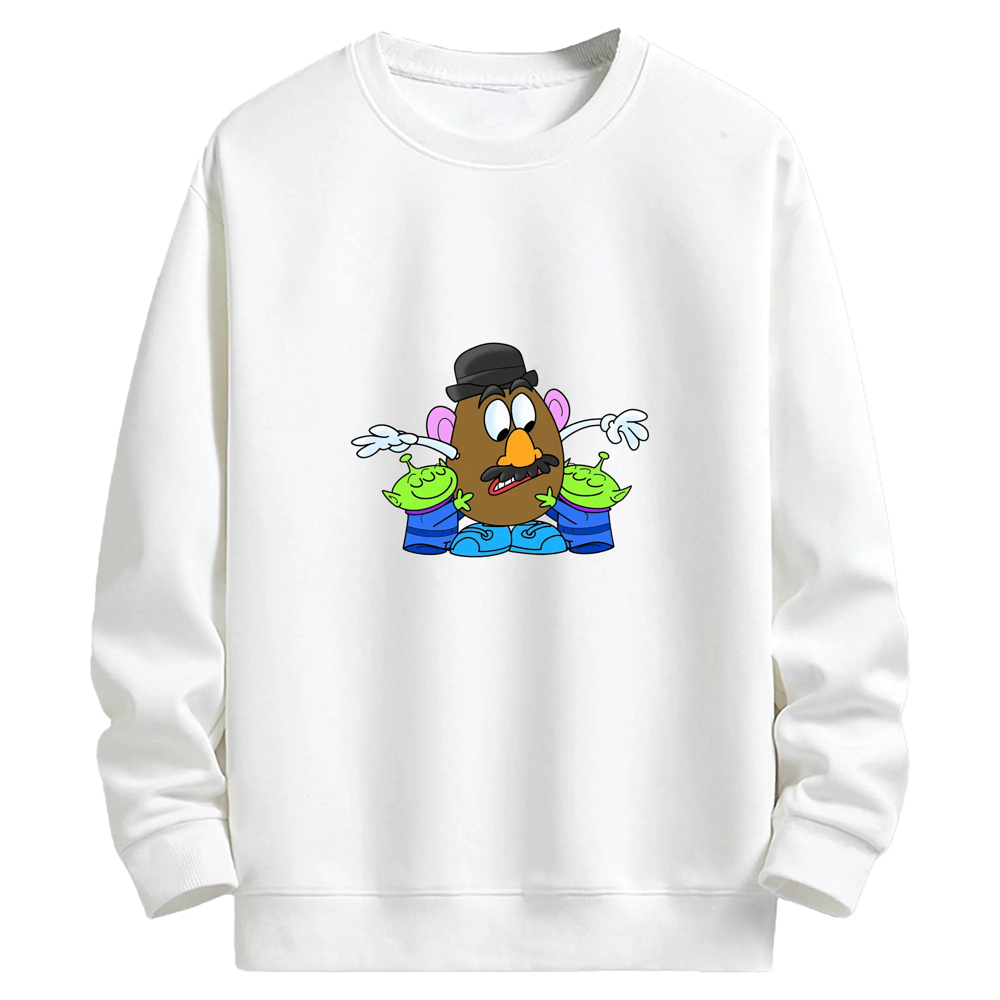 トイ・ストーリー グッズ ミスター・ポテトヘッド - キッズ クルーネックスウェットシャツ ・ フロントプリント ・ 綿80％ ポリエステル20％ ・ 快適 通学 スポーツ 日常使い お散歩用