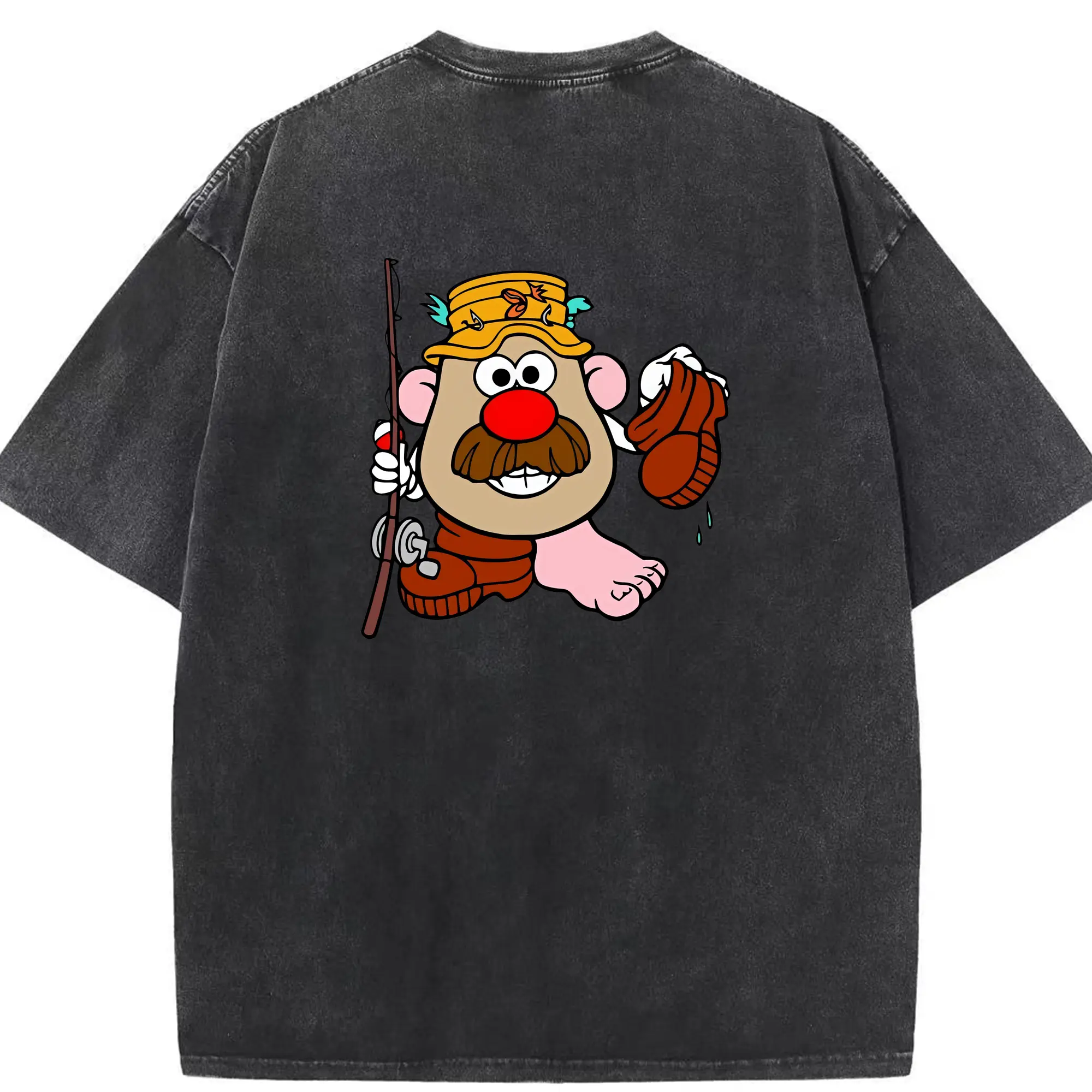 トイ・ストーリー グッズ ミスター・ポテトヘッド - 綿100％ ヴィンテージ風 半袖Tシャツ ・ 背面プリント ・ 柔らか肌触り ・ 通気性 快適 ・ スポーツ カジュアル 外出用