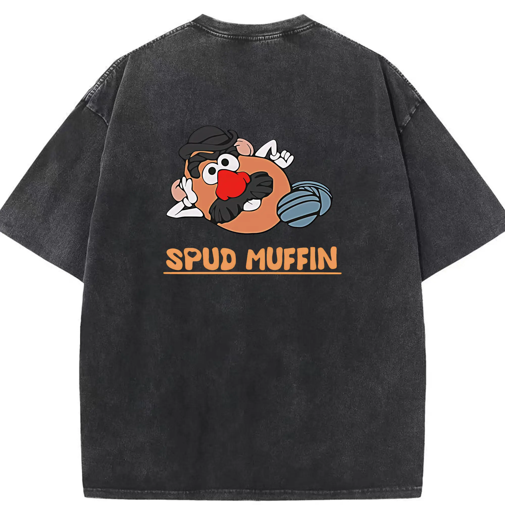 トイ・ストーリー グッズ ミスター・ポテトヘッド - 綿100％ ヴィンテージ風 半袖Tシャツ ・ 背面プリント ・ 柔らか肌触り ・ 通気性 快適 ・ スポーツ カジュアル 外出用