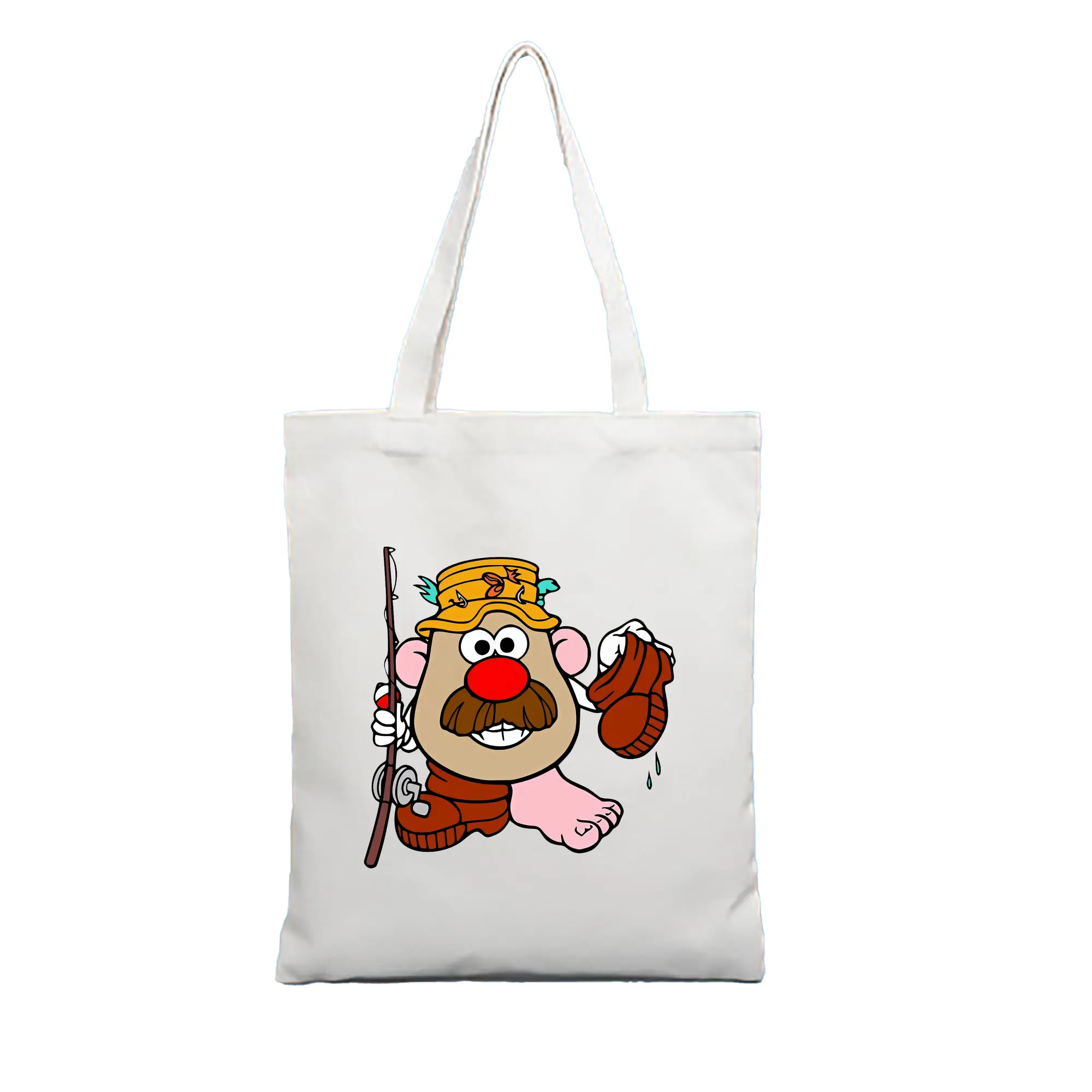 トイ・ストーリー グッズ ミスター・ポテトヘッド - 縦型キャンバス手提げバッグ（トートバッグ） ・ キャンバス素材 ・ ショッピング用 ・ 軽量 丈夫 お手入れ簡単